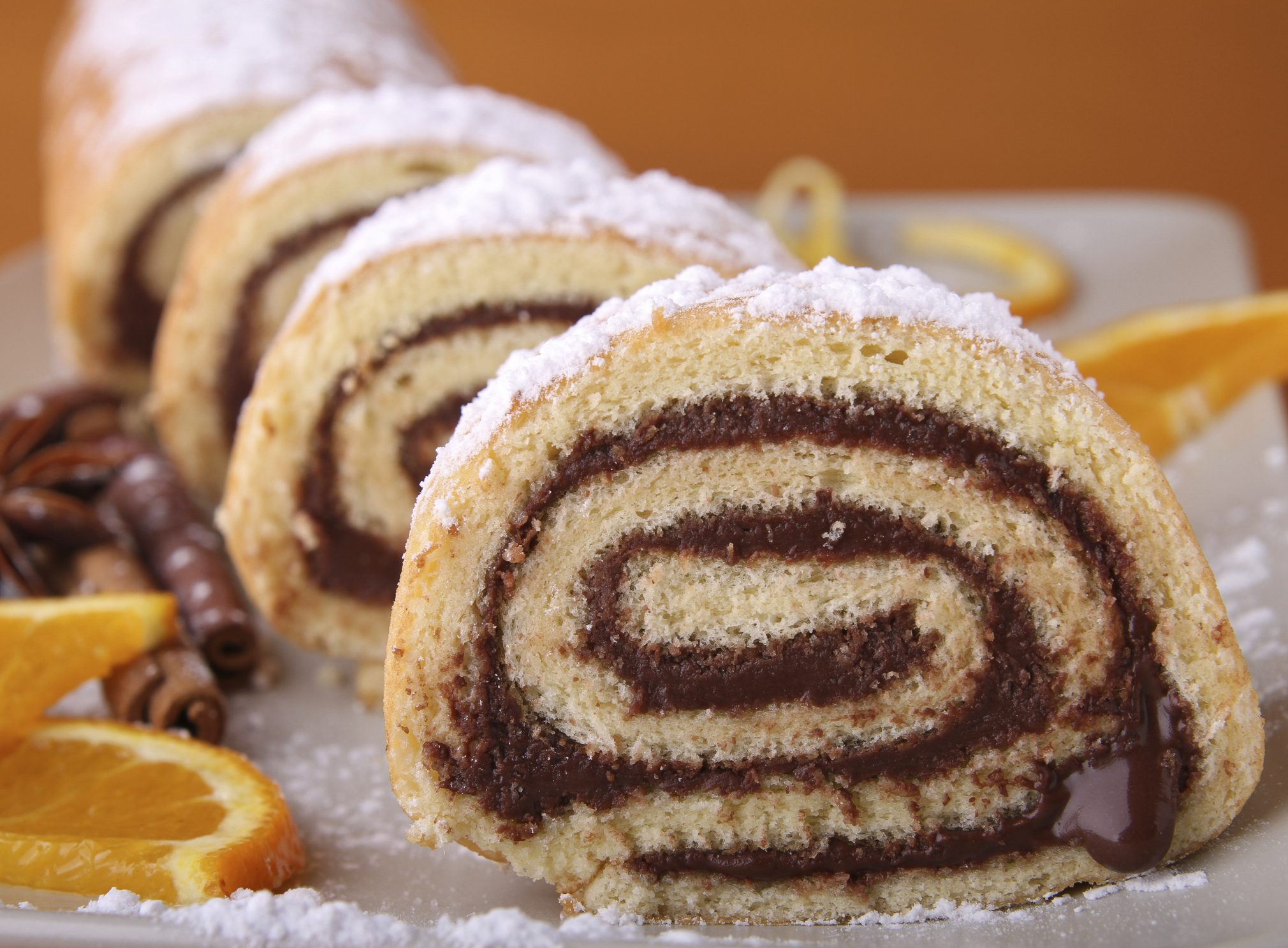 Pan con crema de cacao al coñac