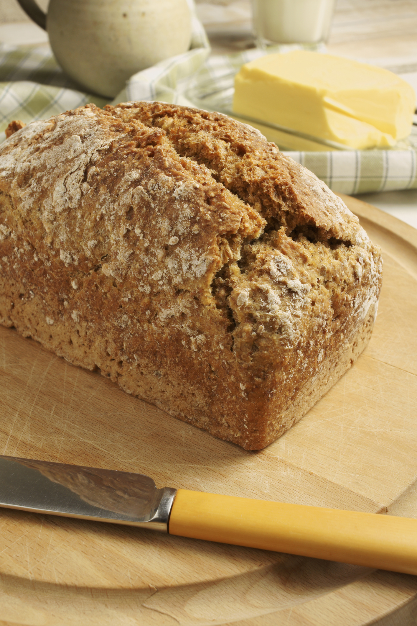 Pan de salvado relleno con berenjenas