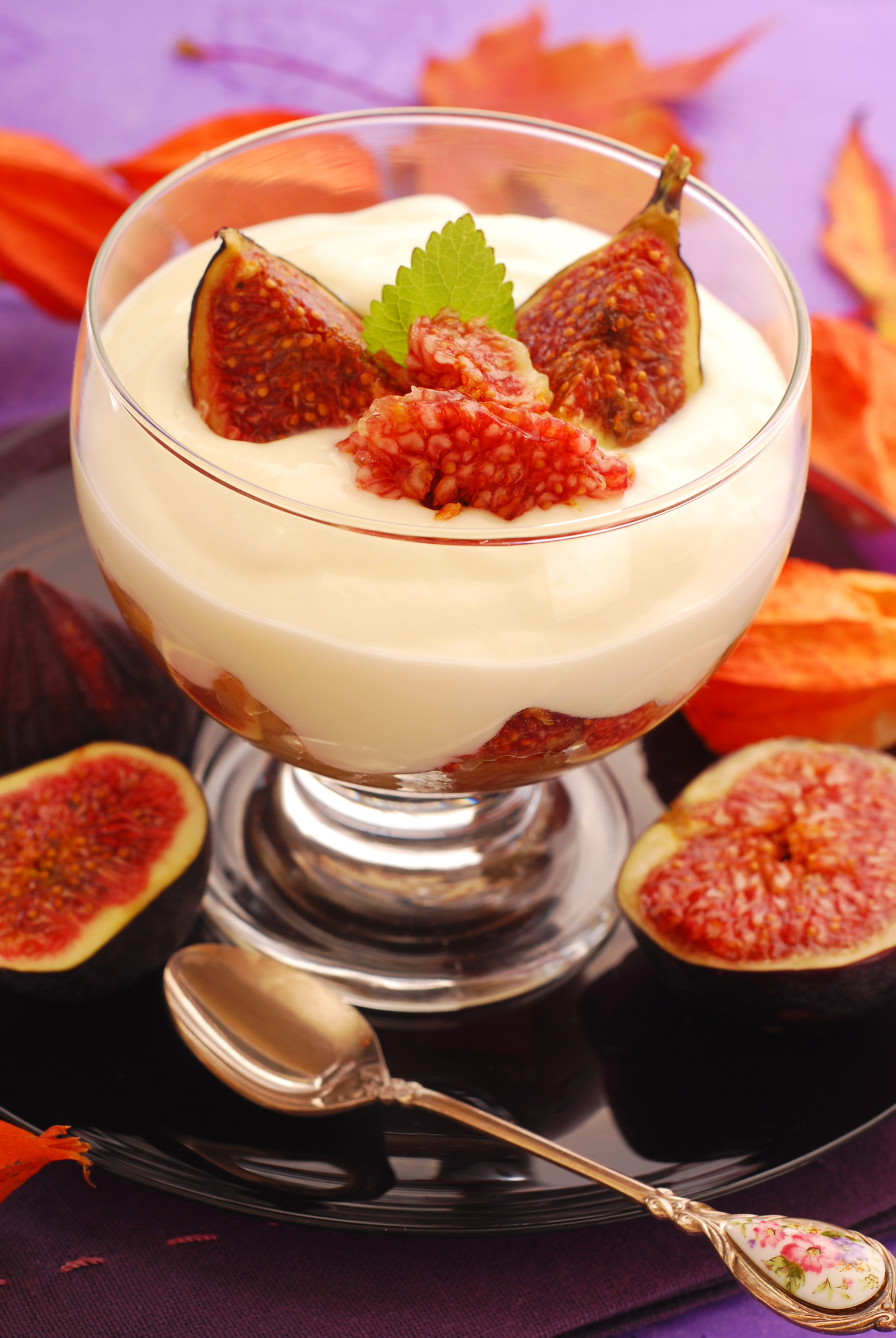 Panacotta con dulce de higo