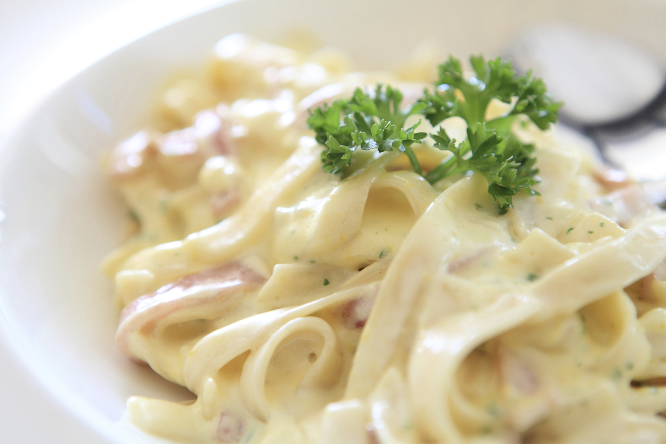 Pasta en salsa carbonara