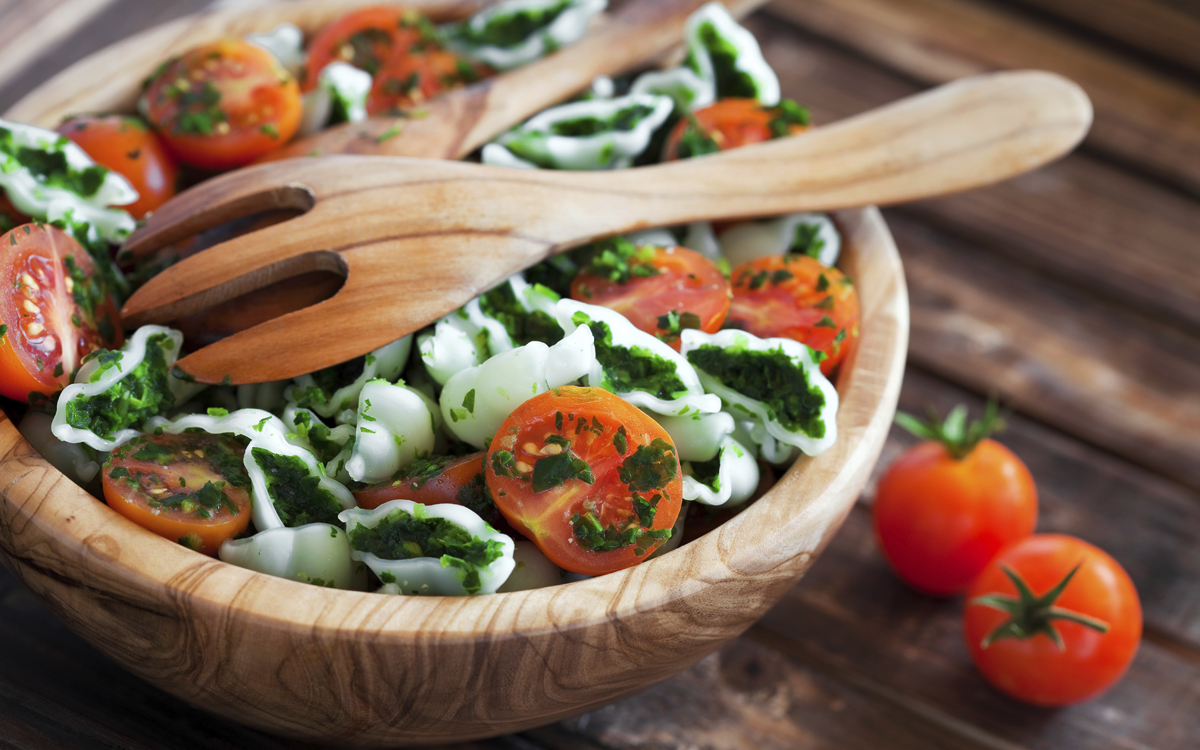 Pasta con tomatitos sin gluten