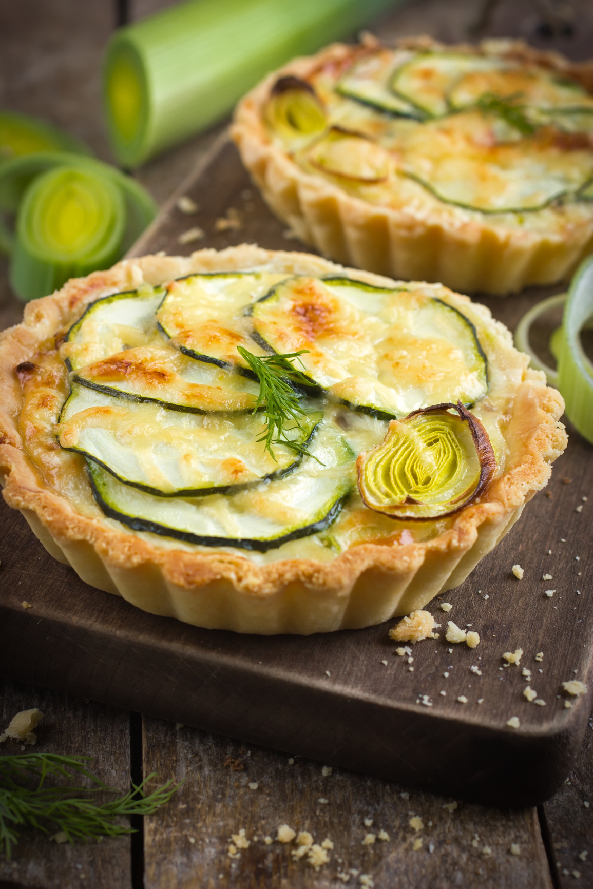 Pastel de calabacín con nata