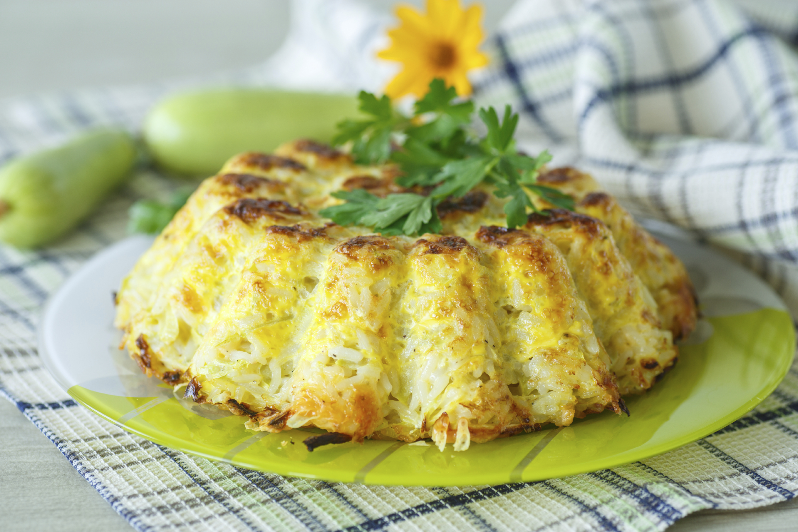 Pastel de calabacín con queso