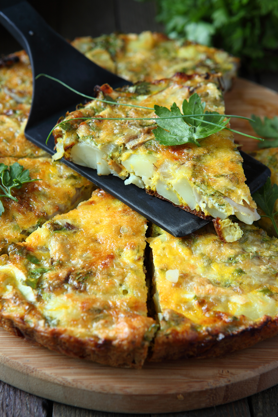 Frittata de verduras y huevos al horno