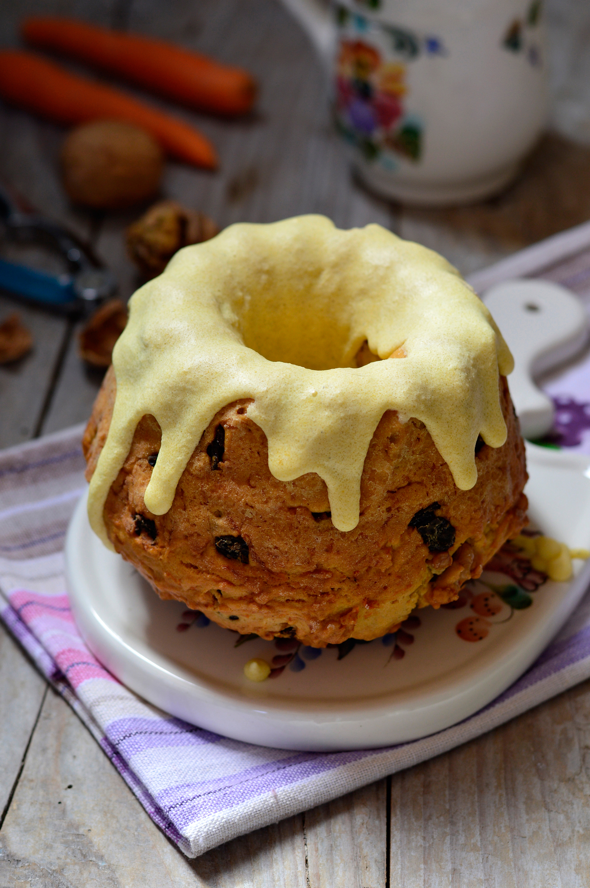 Pastel de especias con zanahoria