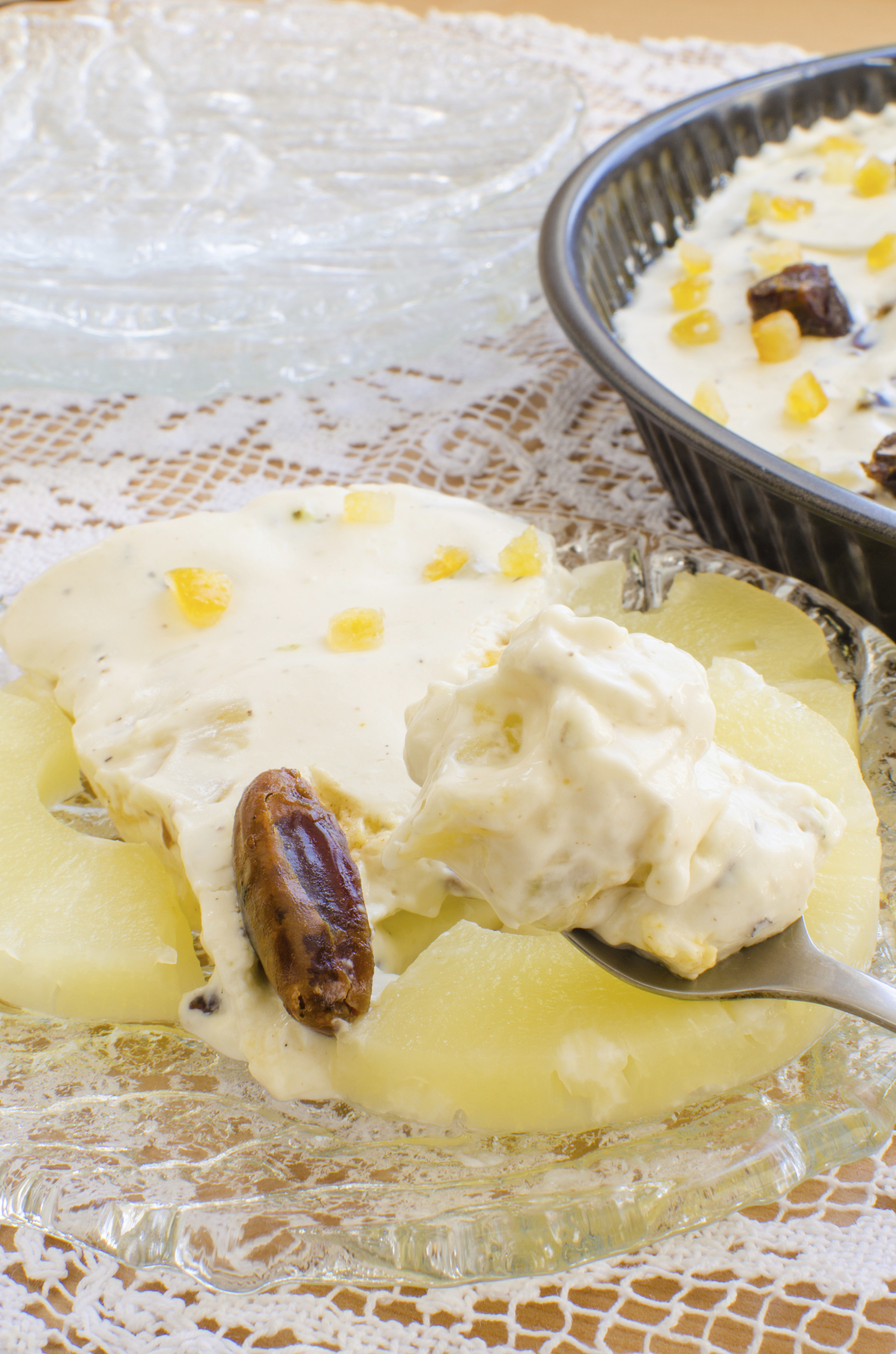 Pastel de limón y piña