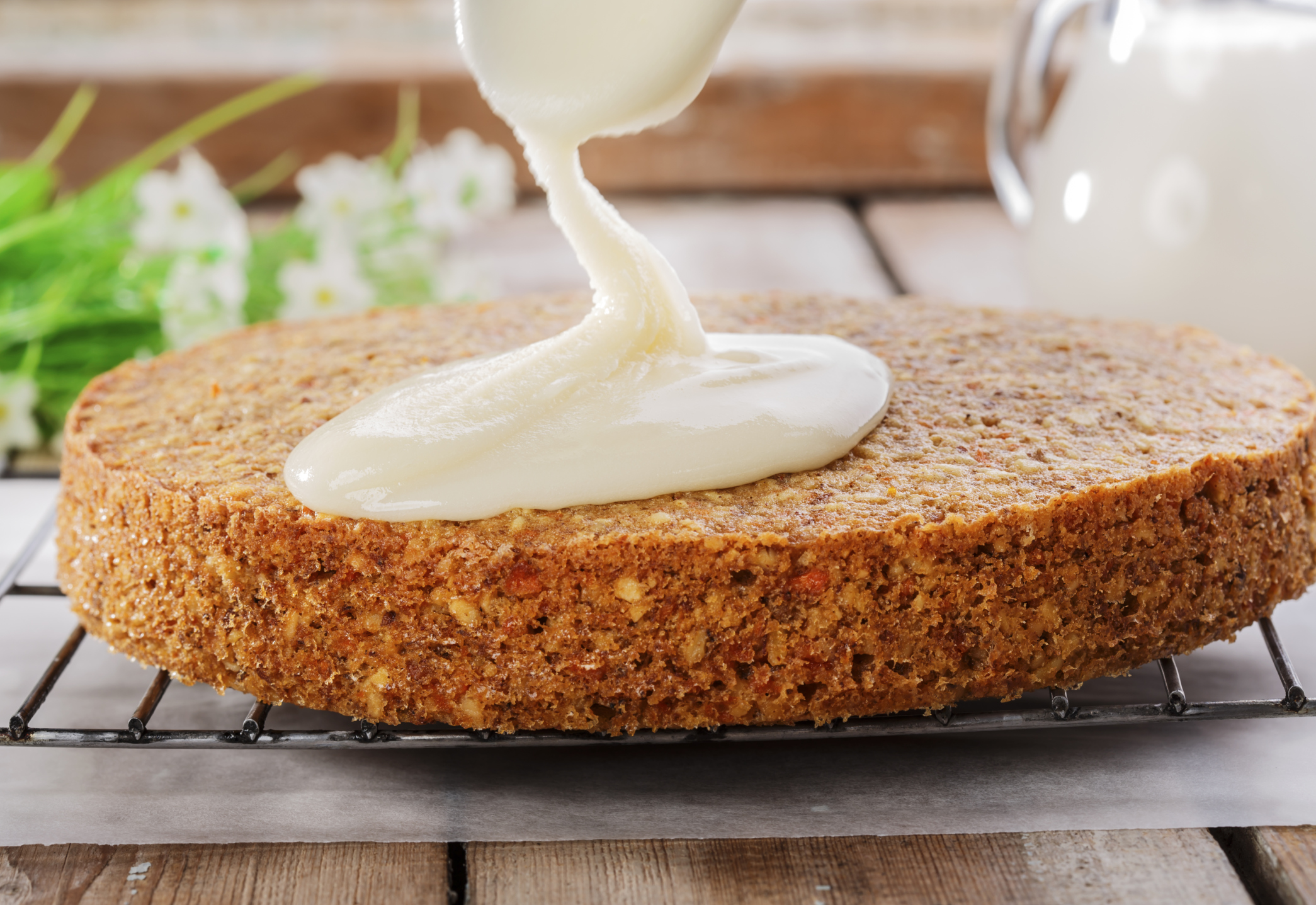 Pastel de zanahoria con glaseado de queso crema