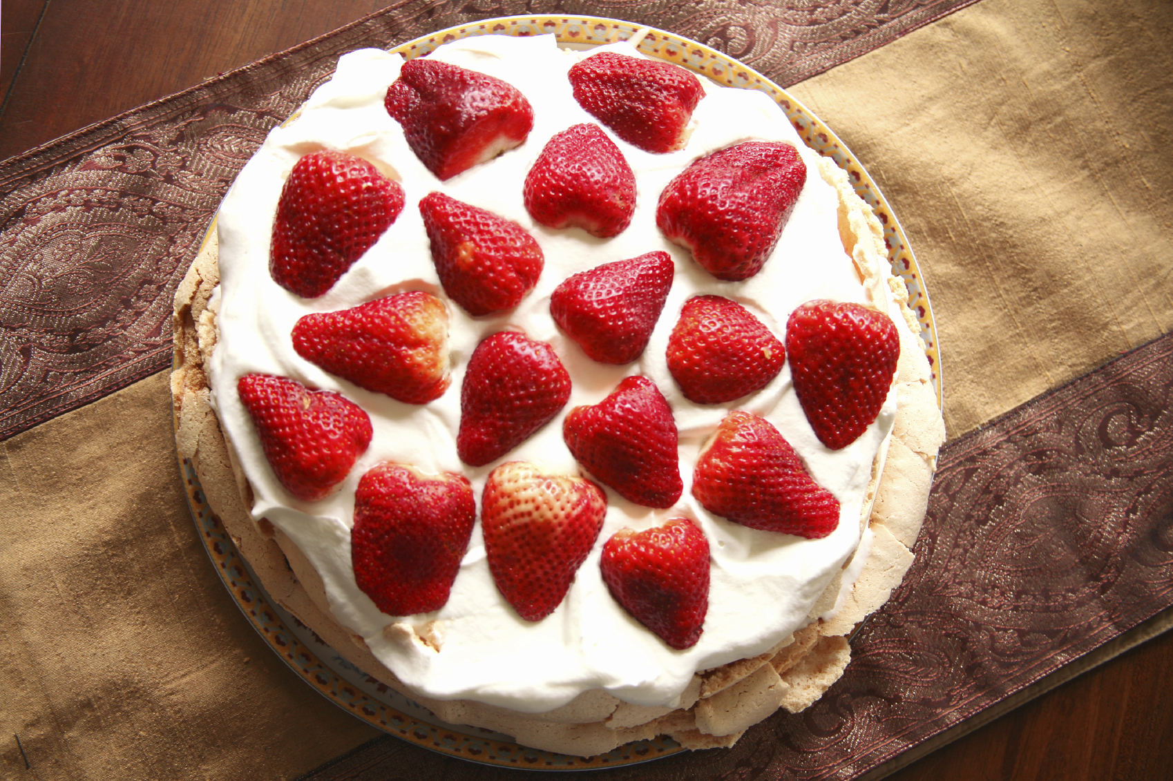 Pavlova de fresa