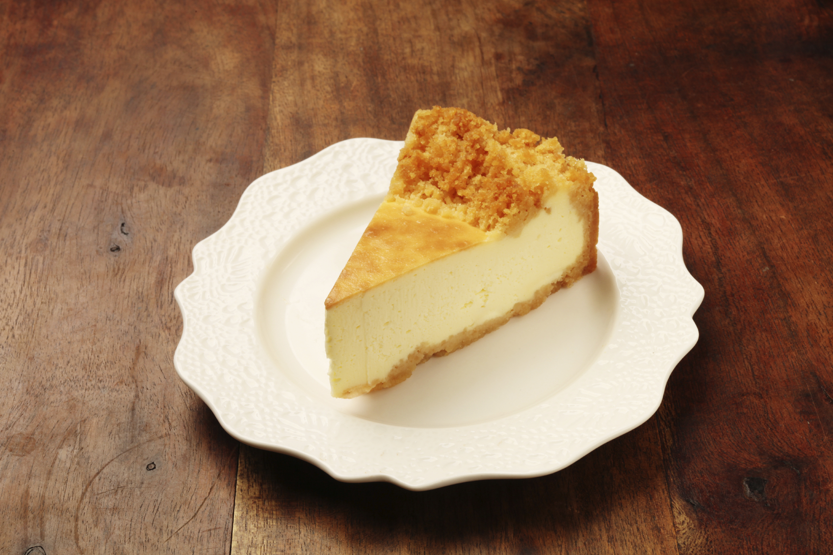 Pastel de queso, naranja y limón