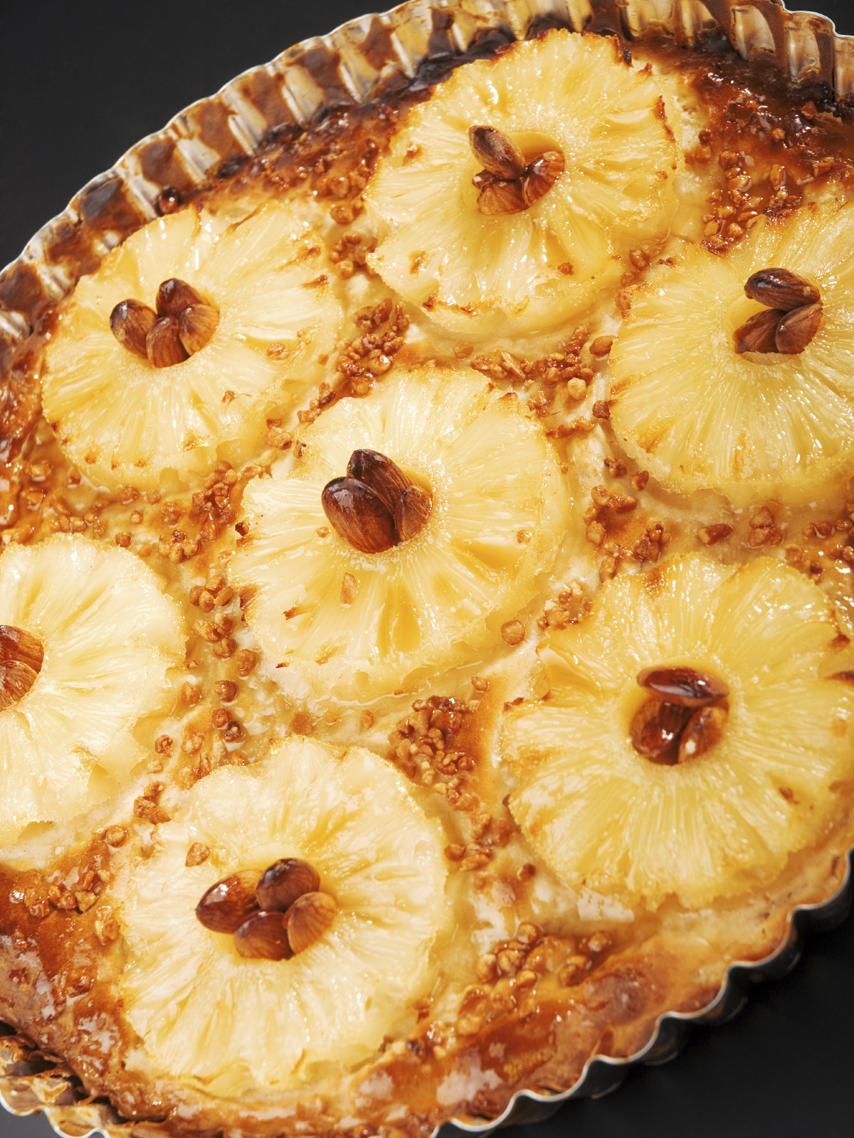 Pie de piña con crema de leche