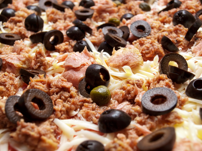 Pizza fácil de atún