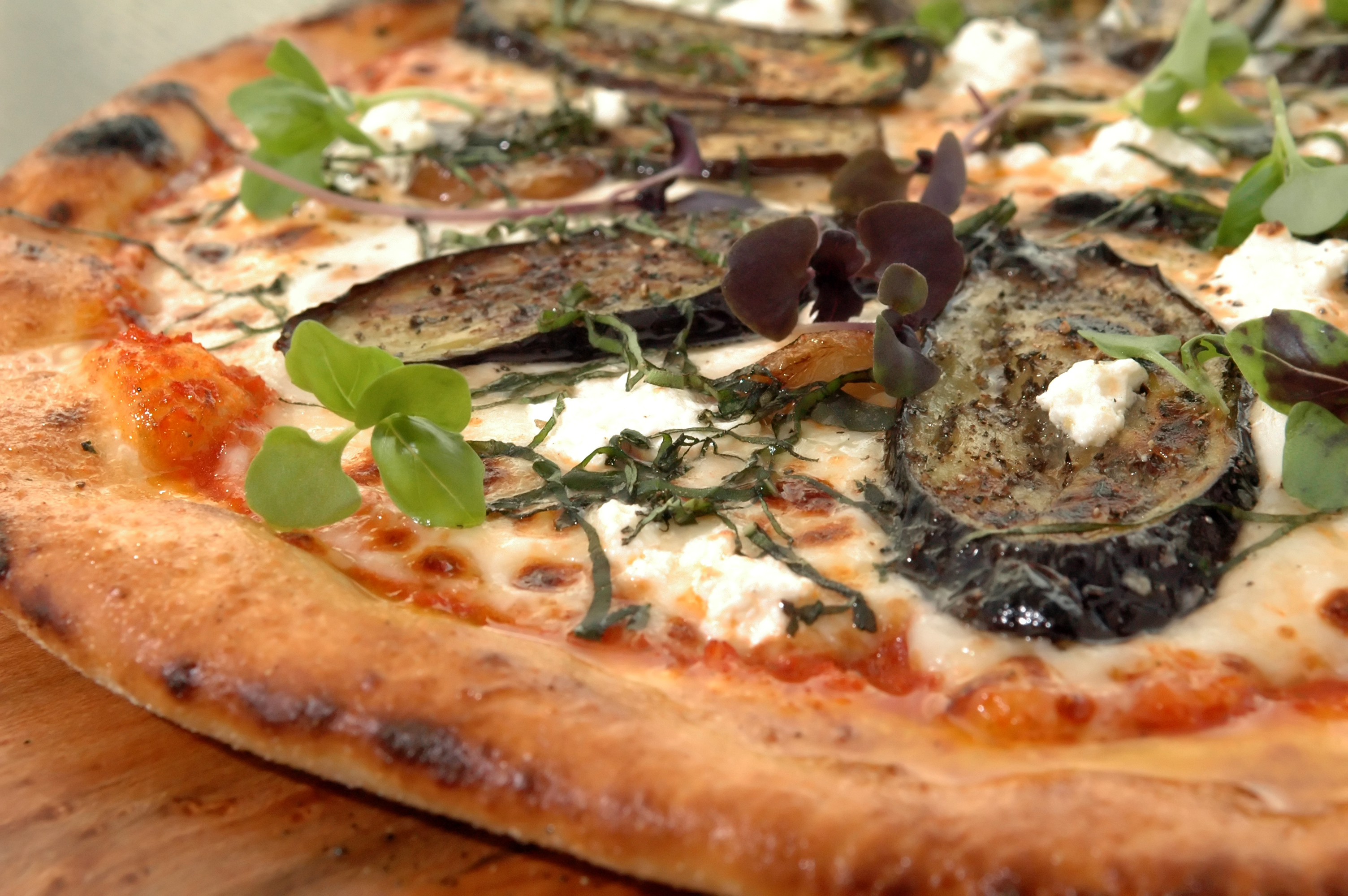 Pizza de berenjena para diabéticos