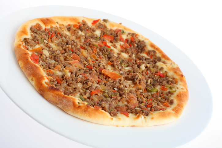 Pizza de carne picada