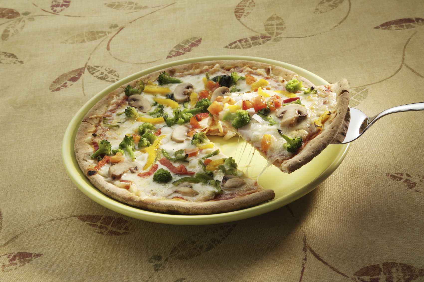 Pizza integral vegetariana