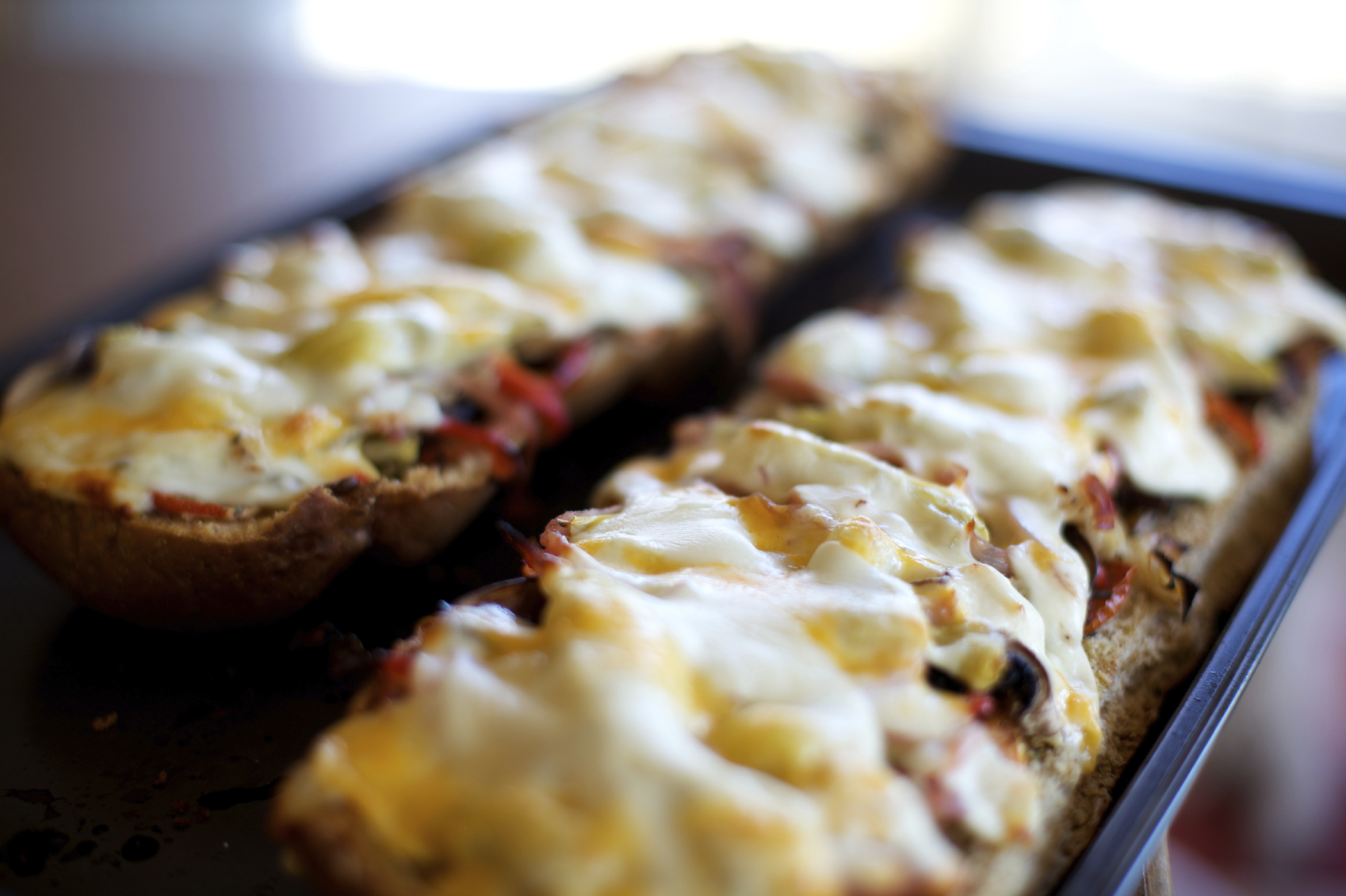 Pizzas de pan fáciles