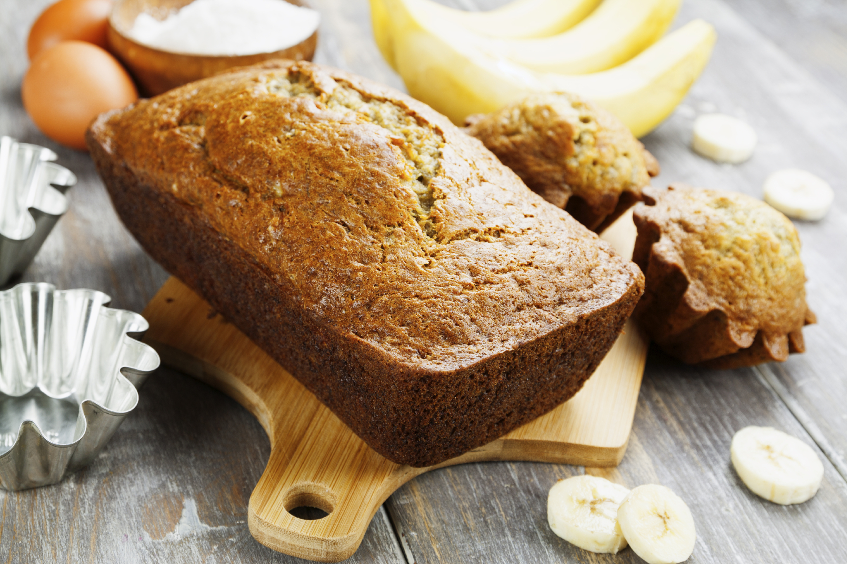 Plum cake de plátano