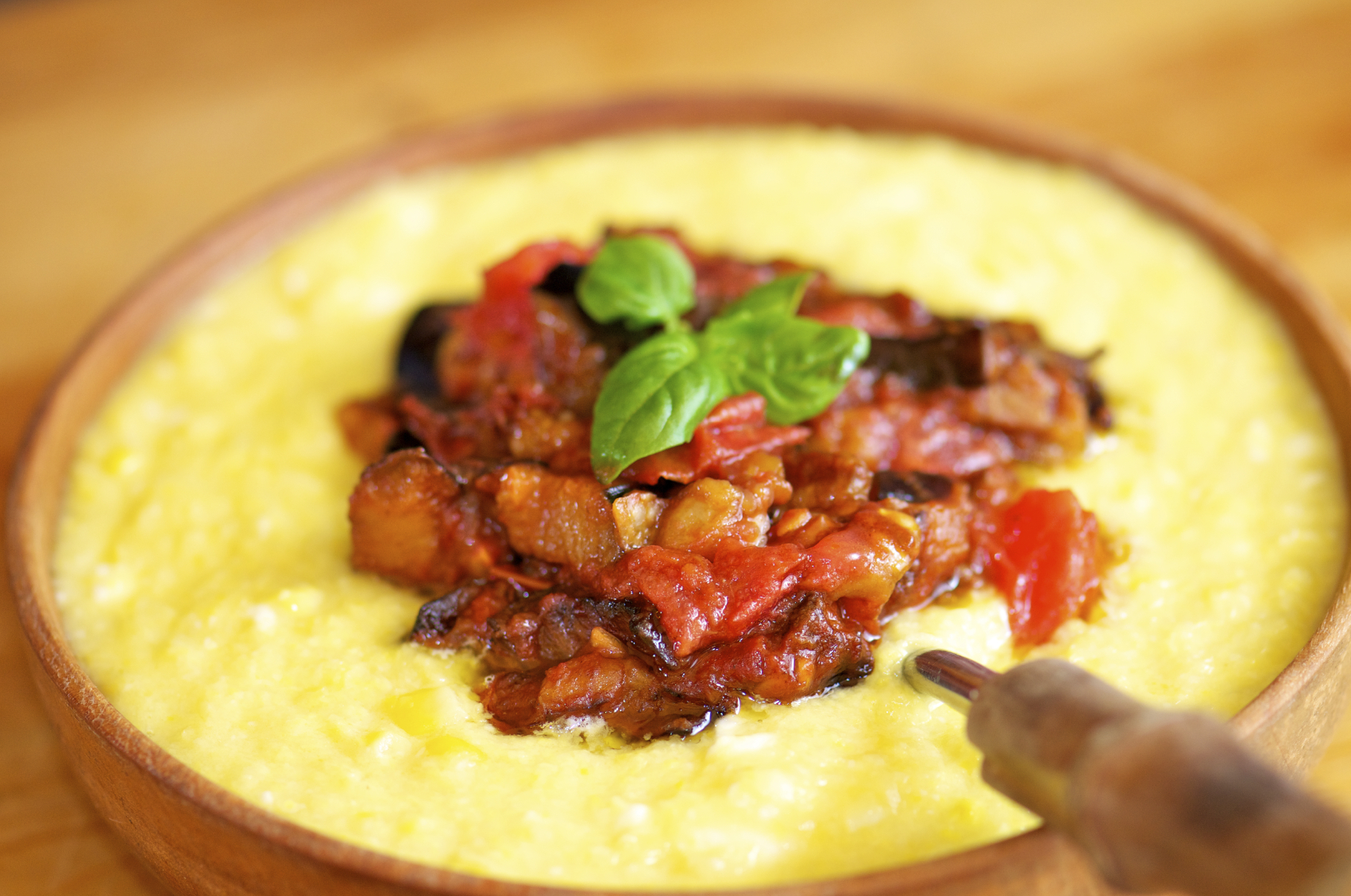 Polenta con verduras