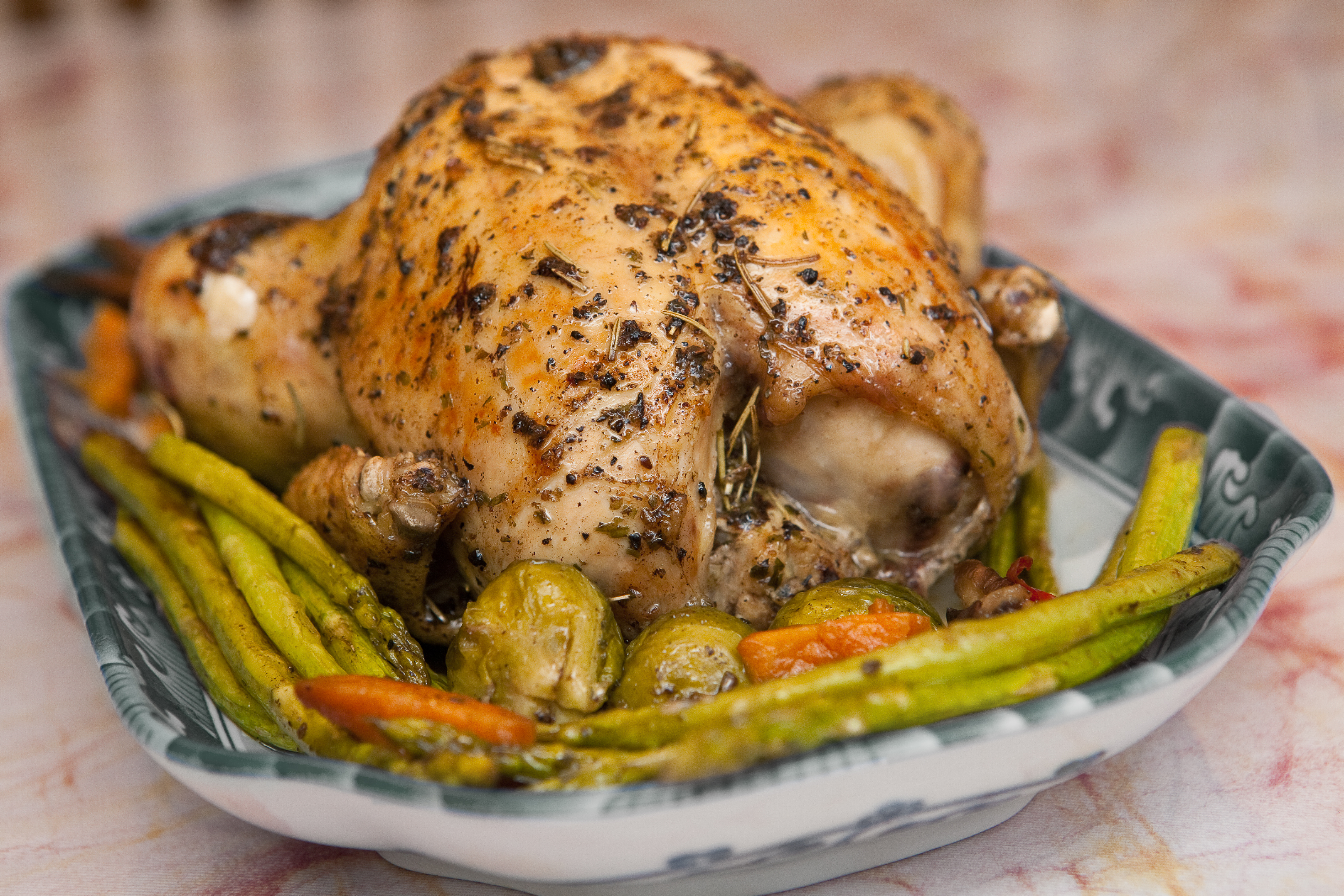 Pollo asado al vinagre de jerez