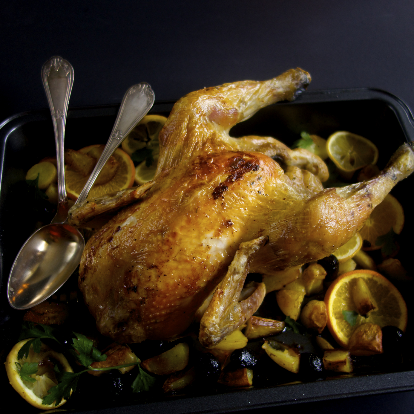 Pollo de corral en cocotte