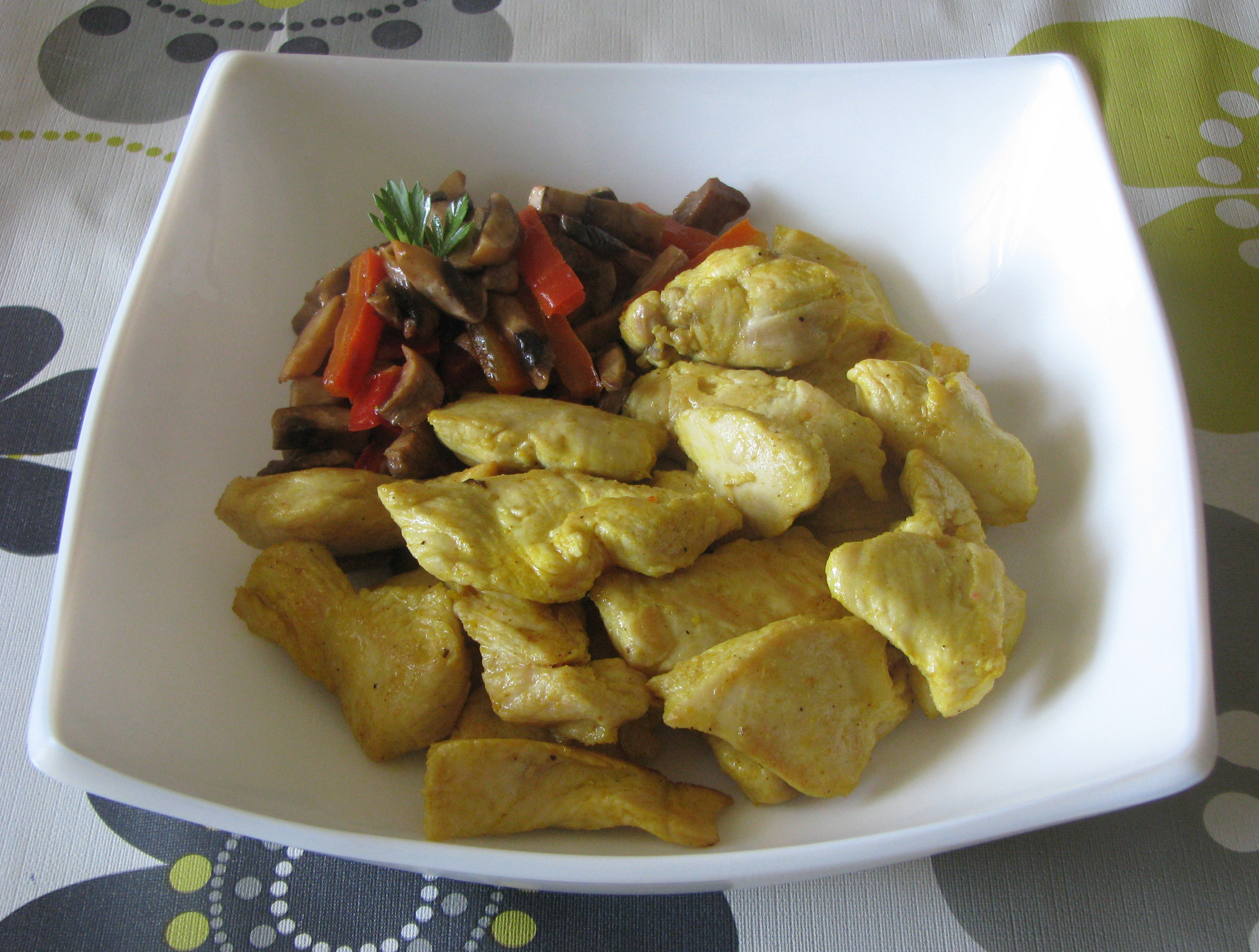 Pollo ras-el-hanout con verduras