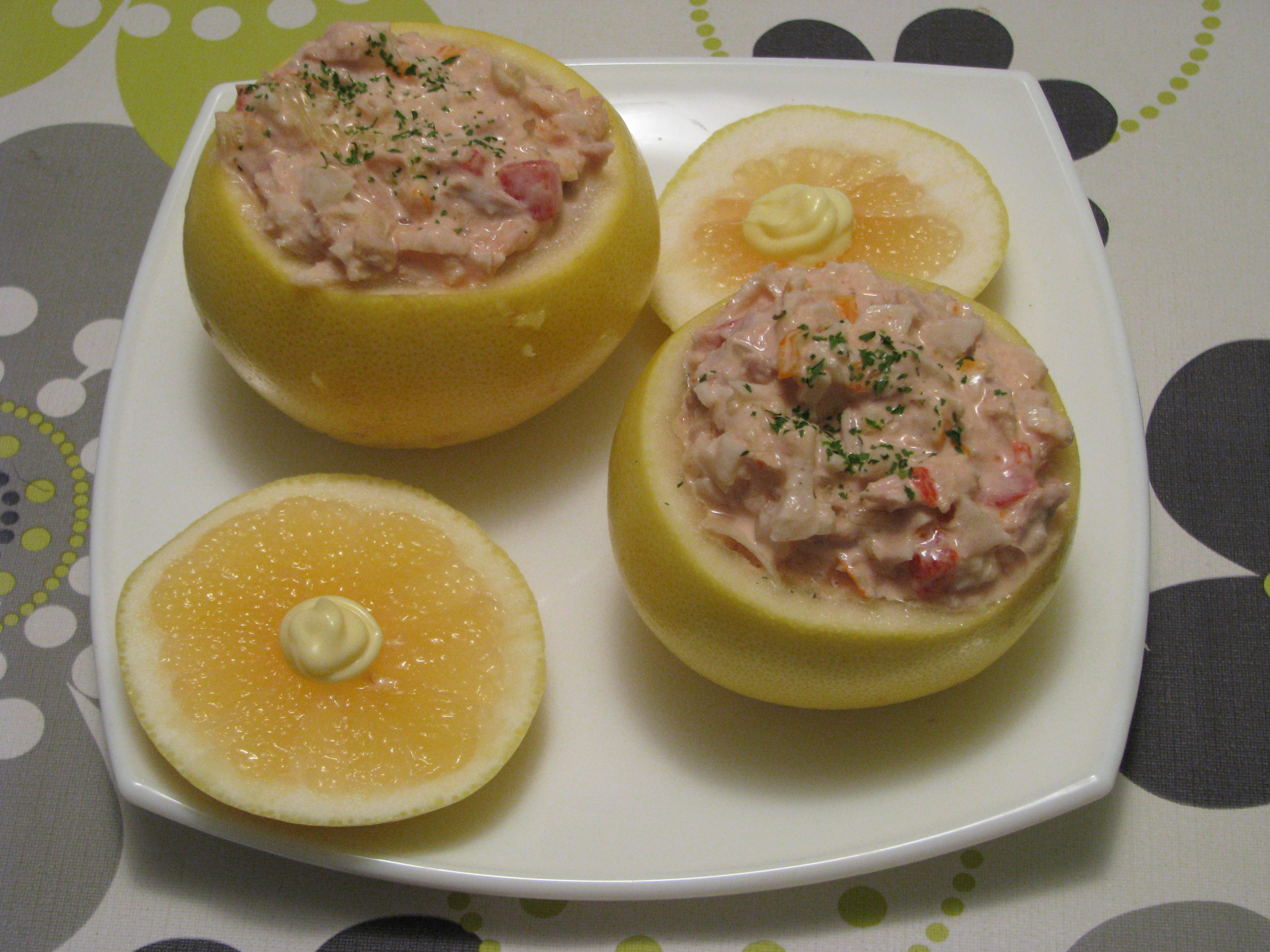 Pomelos rellenos