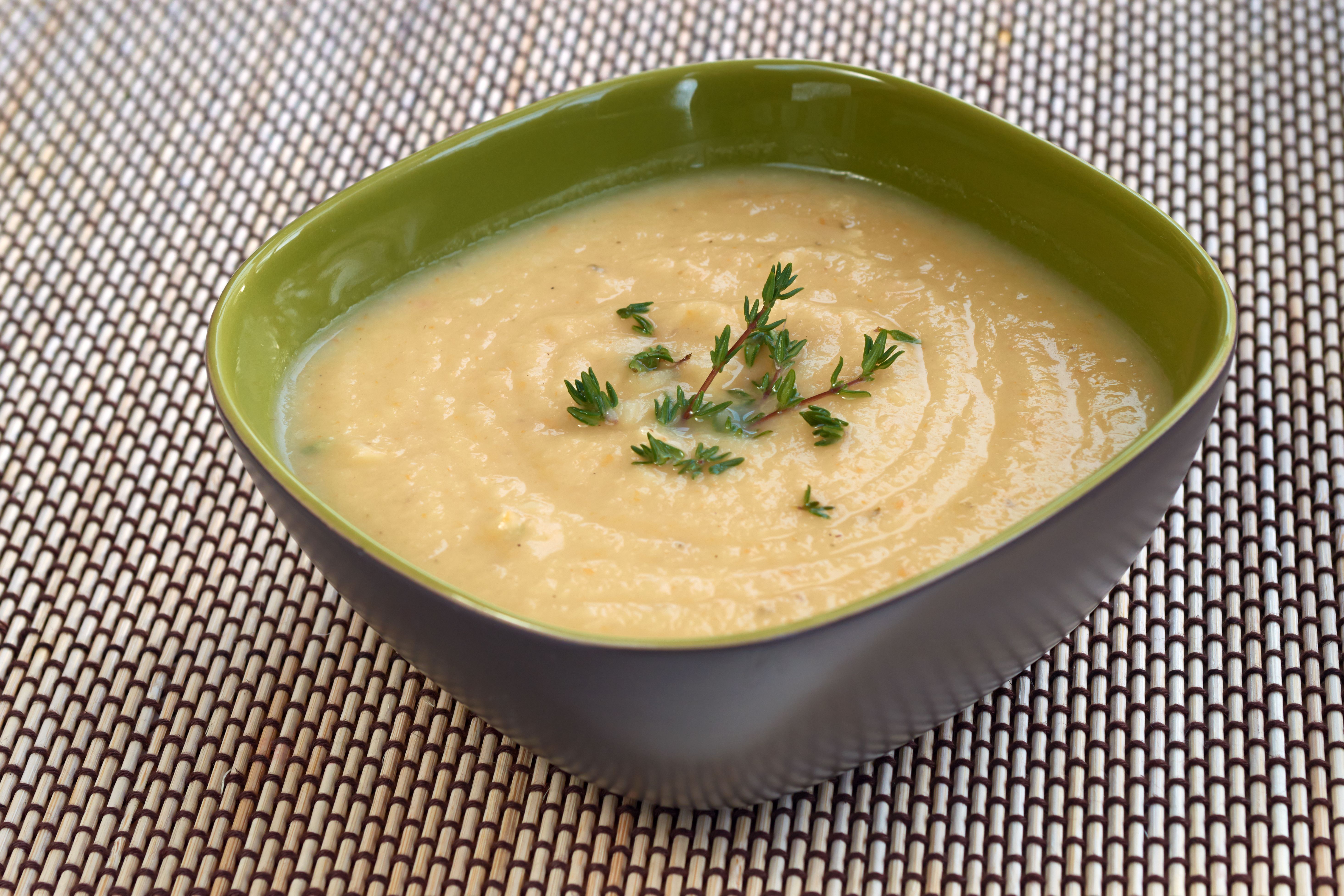 Puré de judias verdes con tomate y manzana