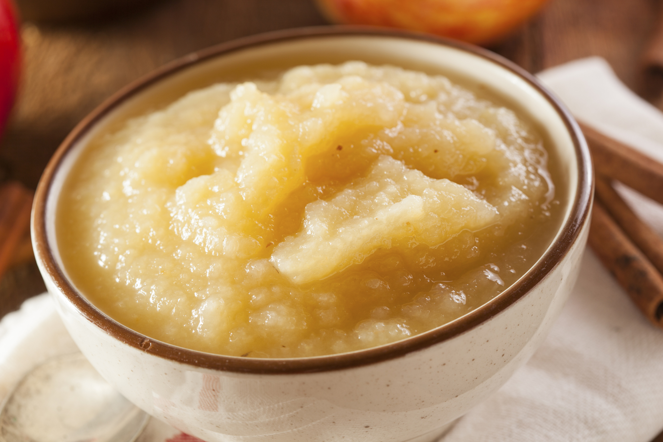 Puré de manzana con naranja