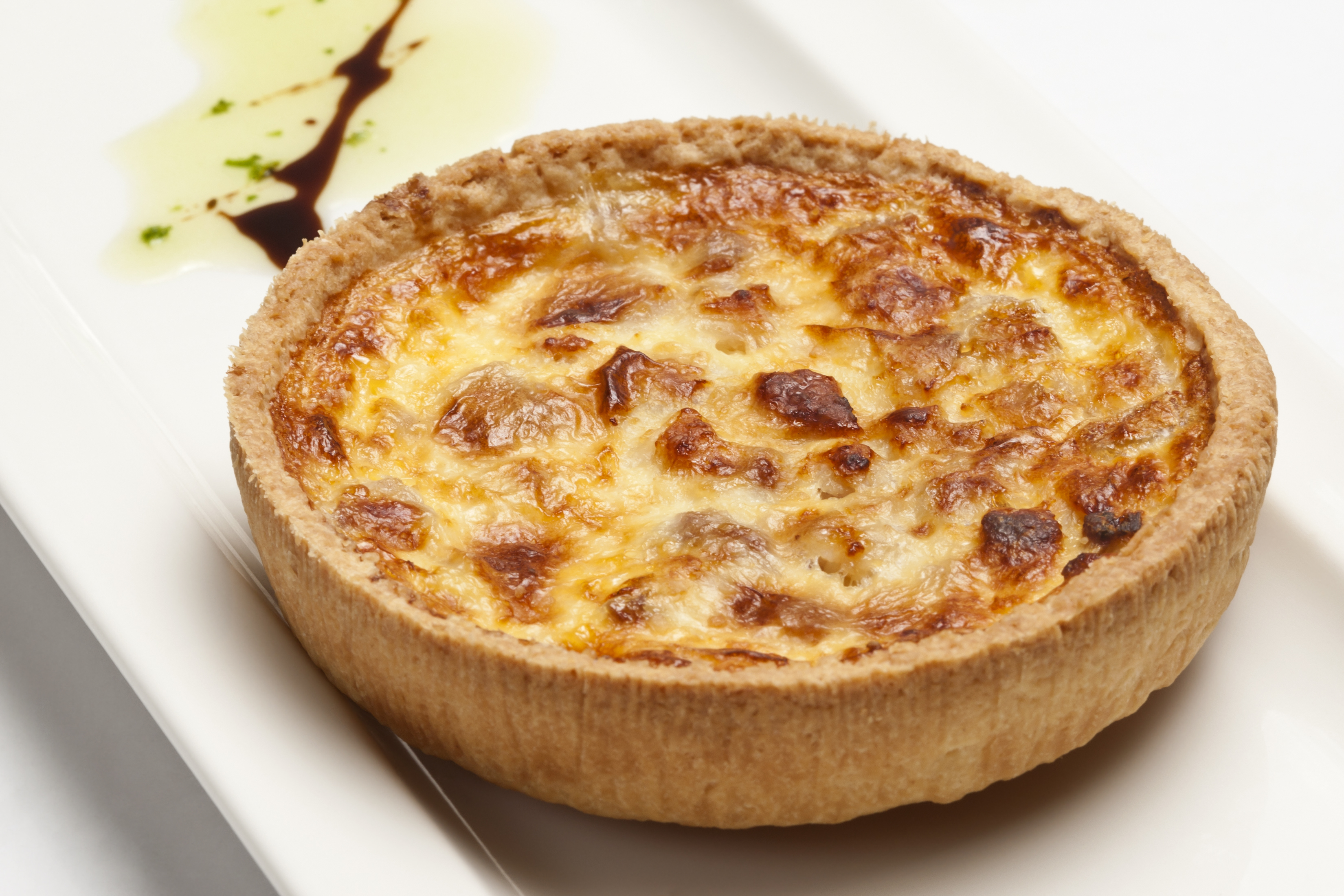 Quiche de atún y puerros