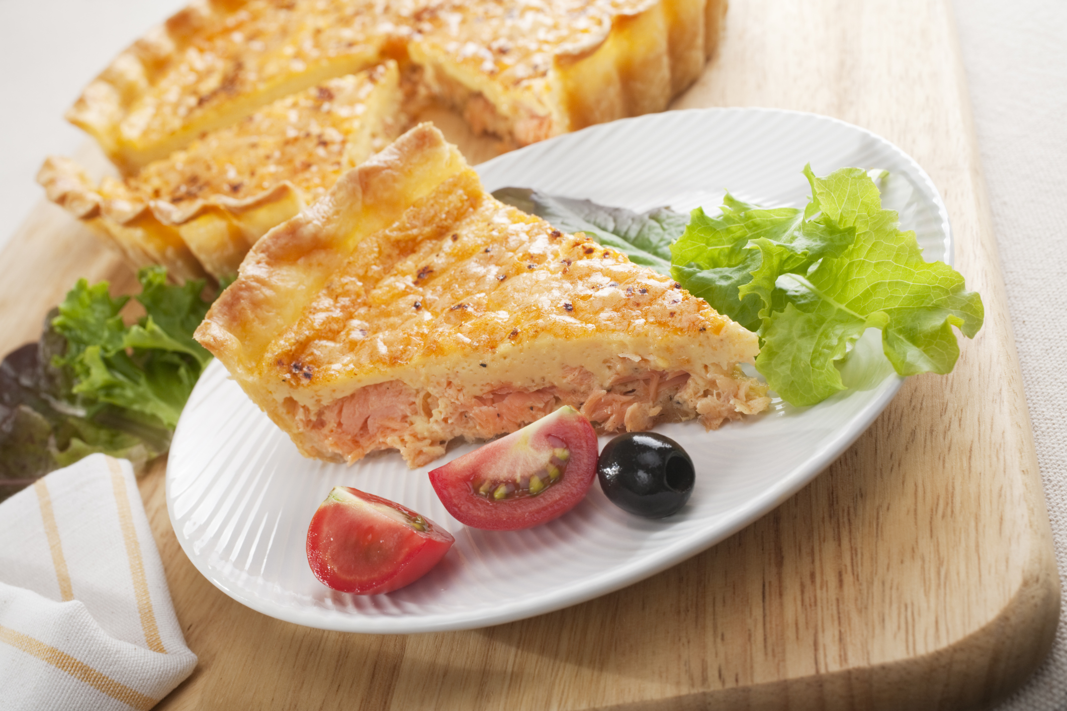 Quiche de salmón 