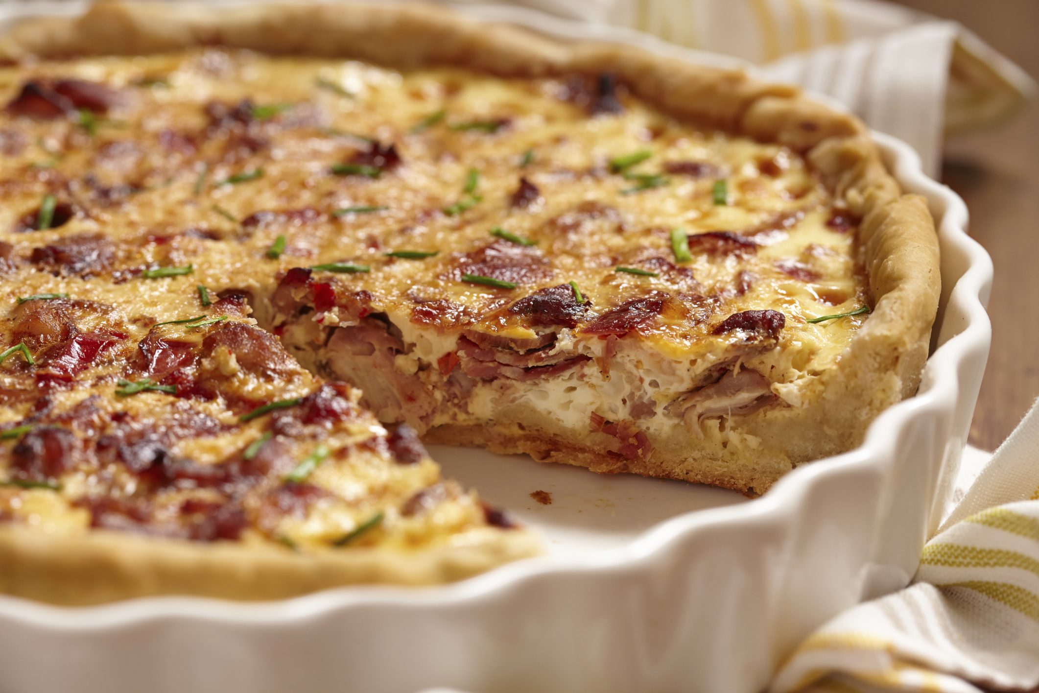 Quiche de verduras con masa de hojaldre sin gluten