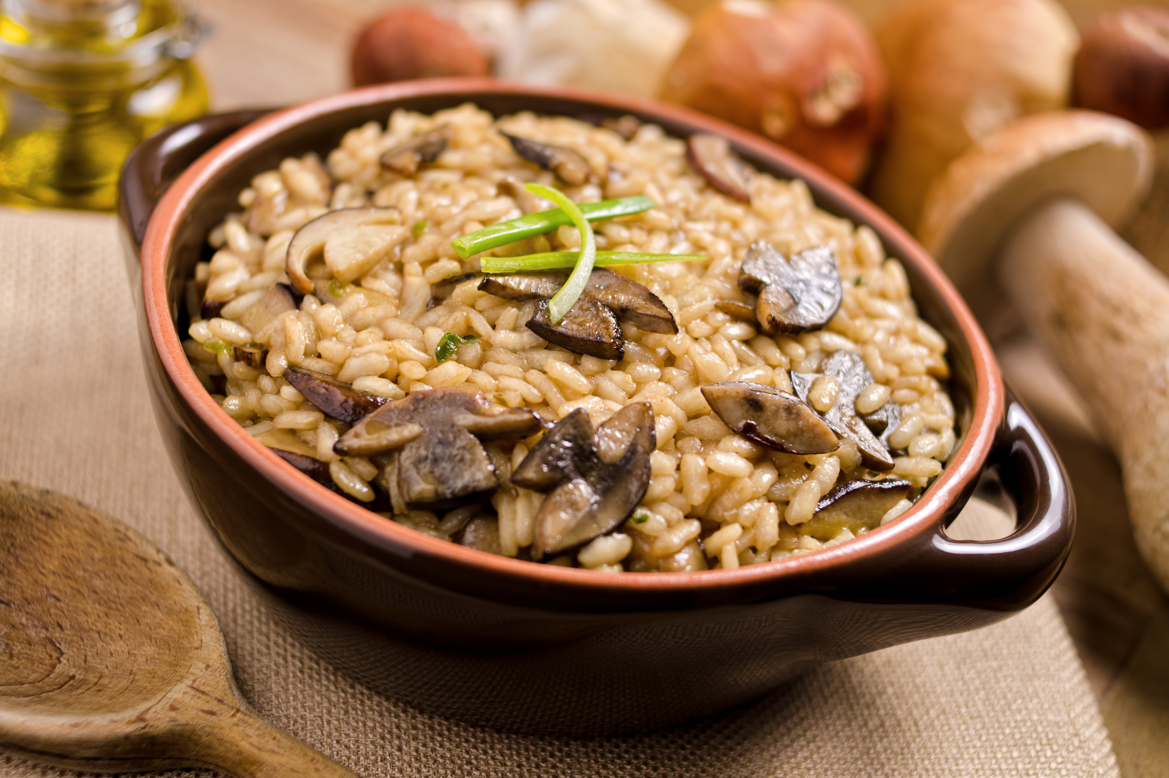 Risotto de boletus con foie