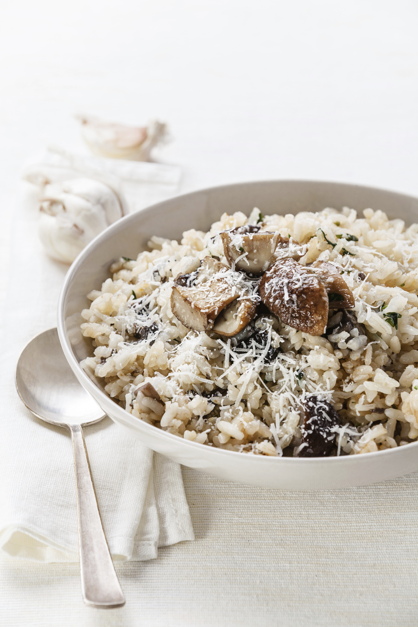 Risotto de champiñones, en olla Fussioncook