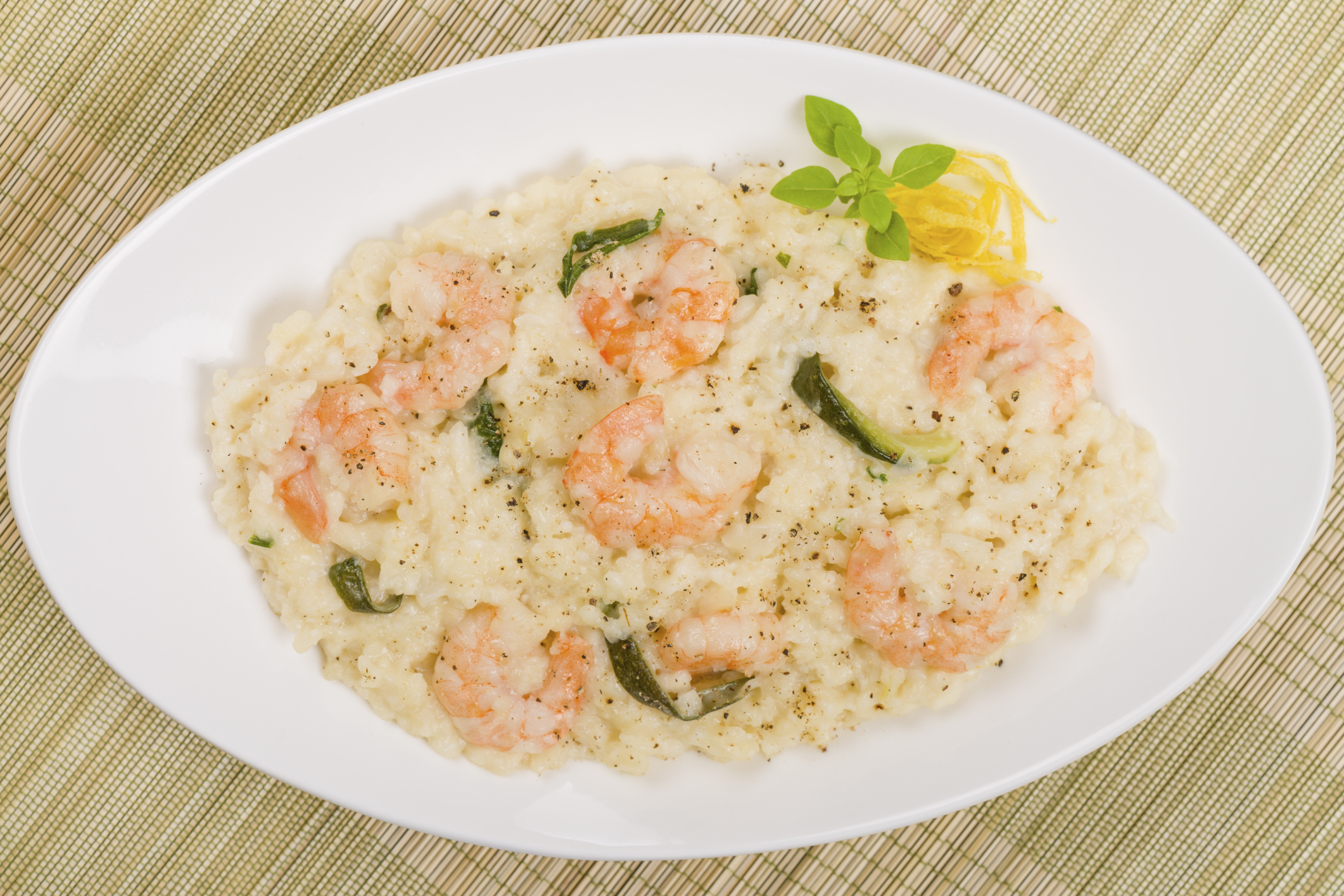 Risotto con langostinos