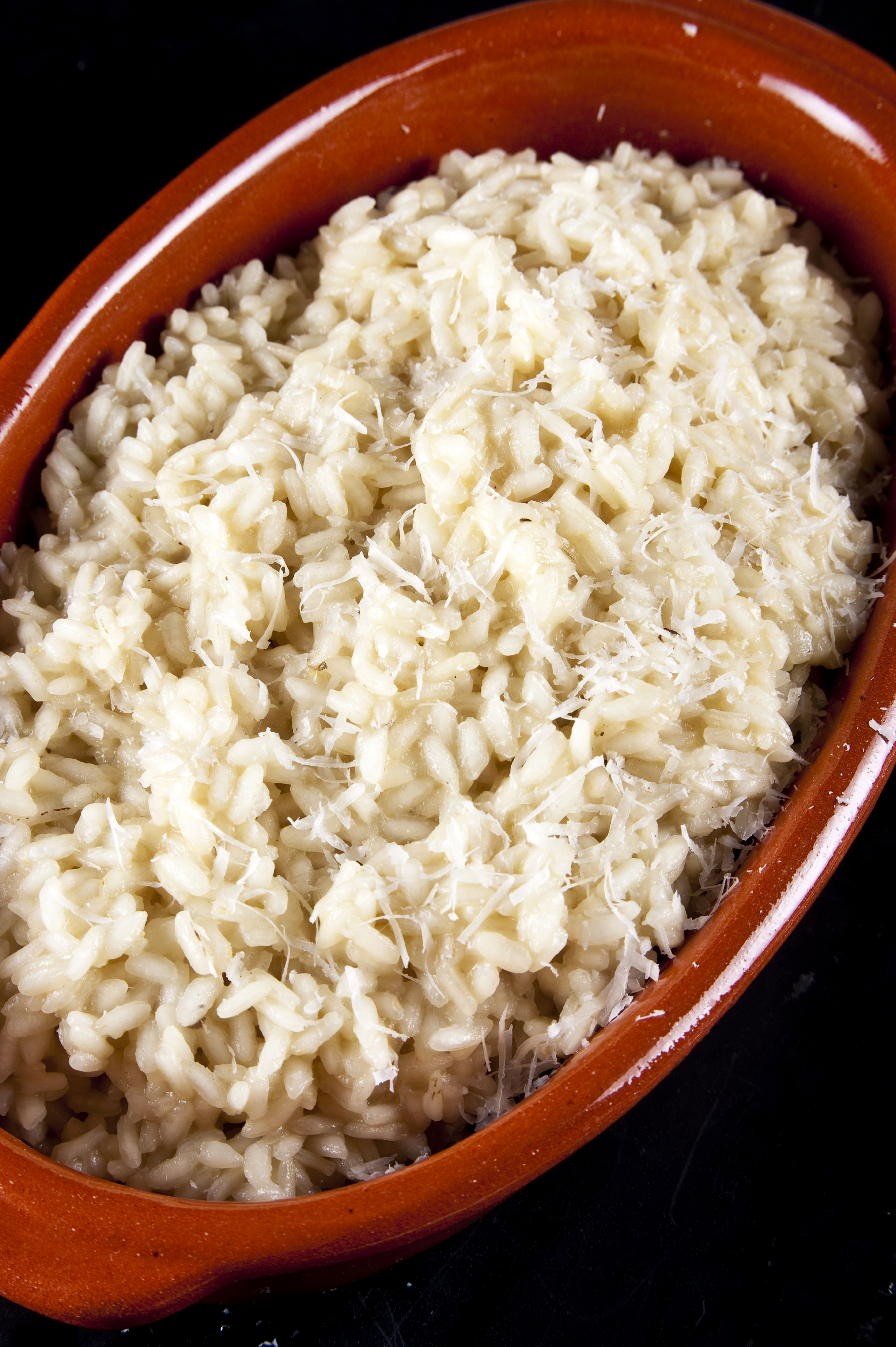 Risotto de puerros y gorgonzola