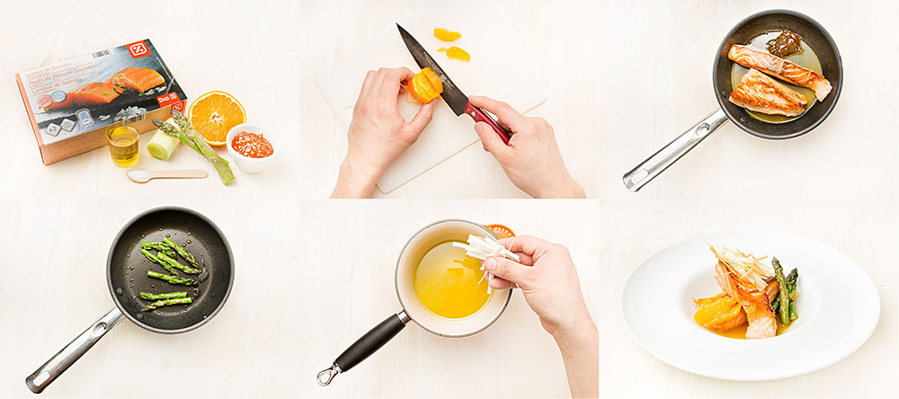 Salmón a la plancha con mermelada de naranja amarga