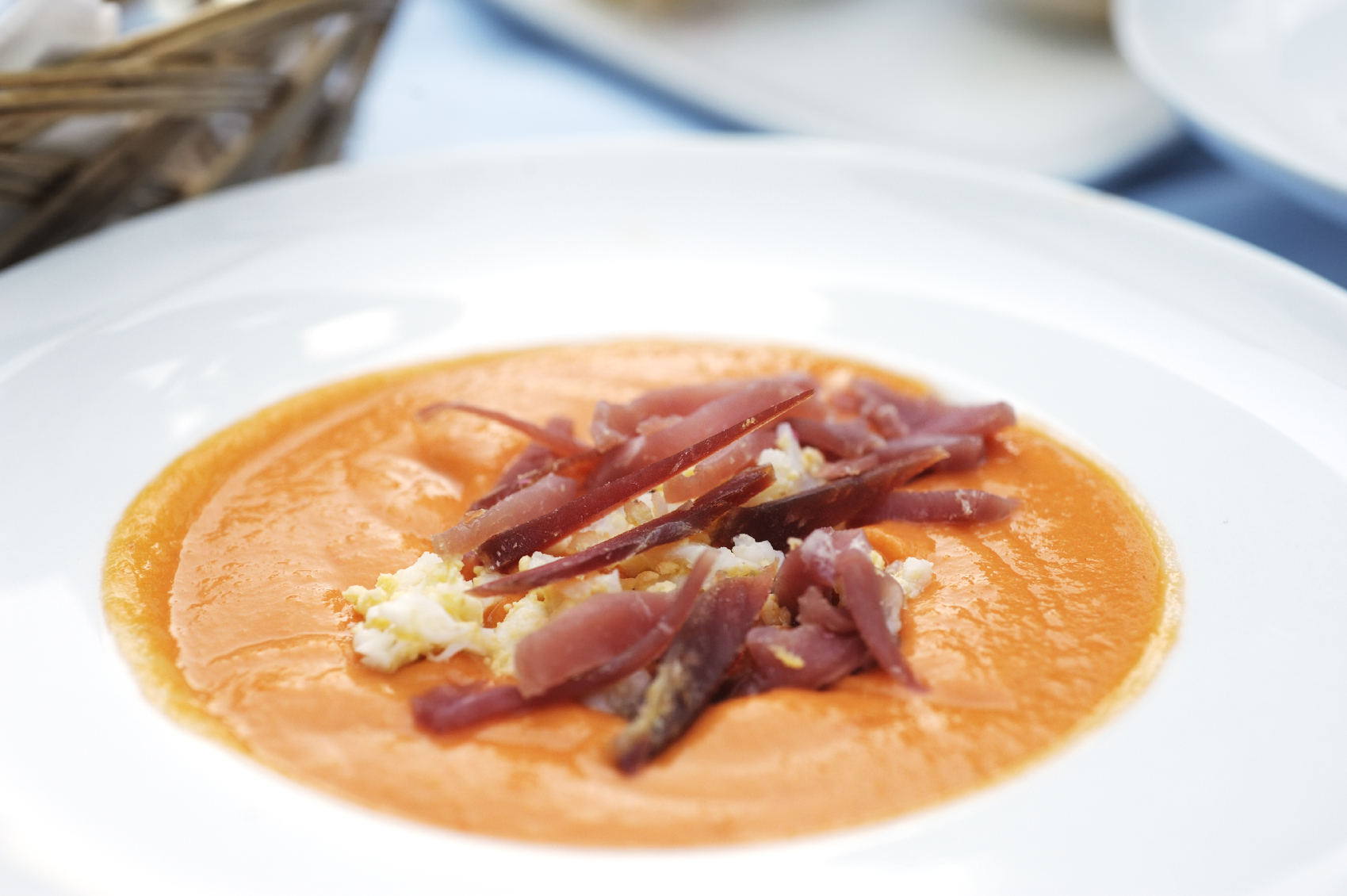 Salmorejo con mojama