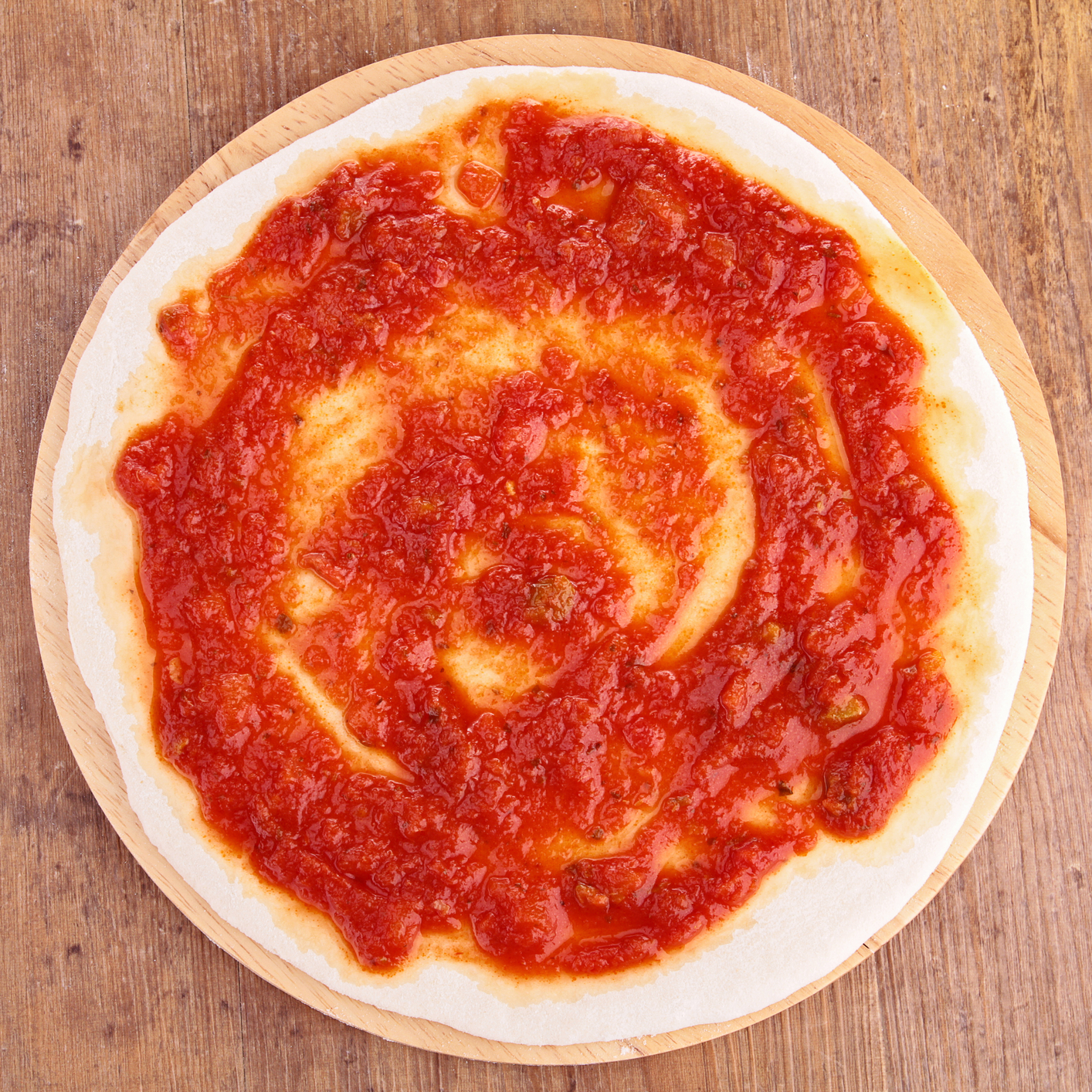 Salsa de tomate casera para pizza