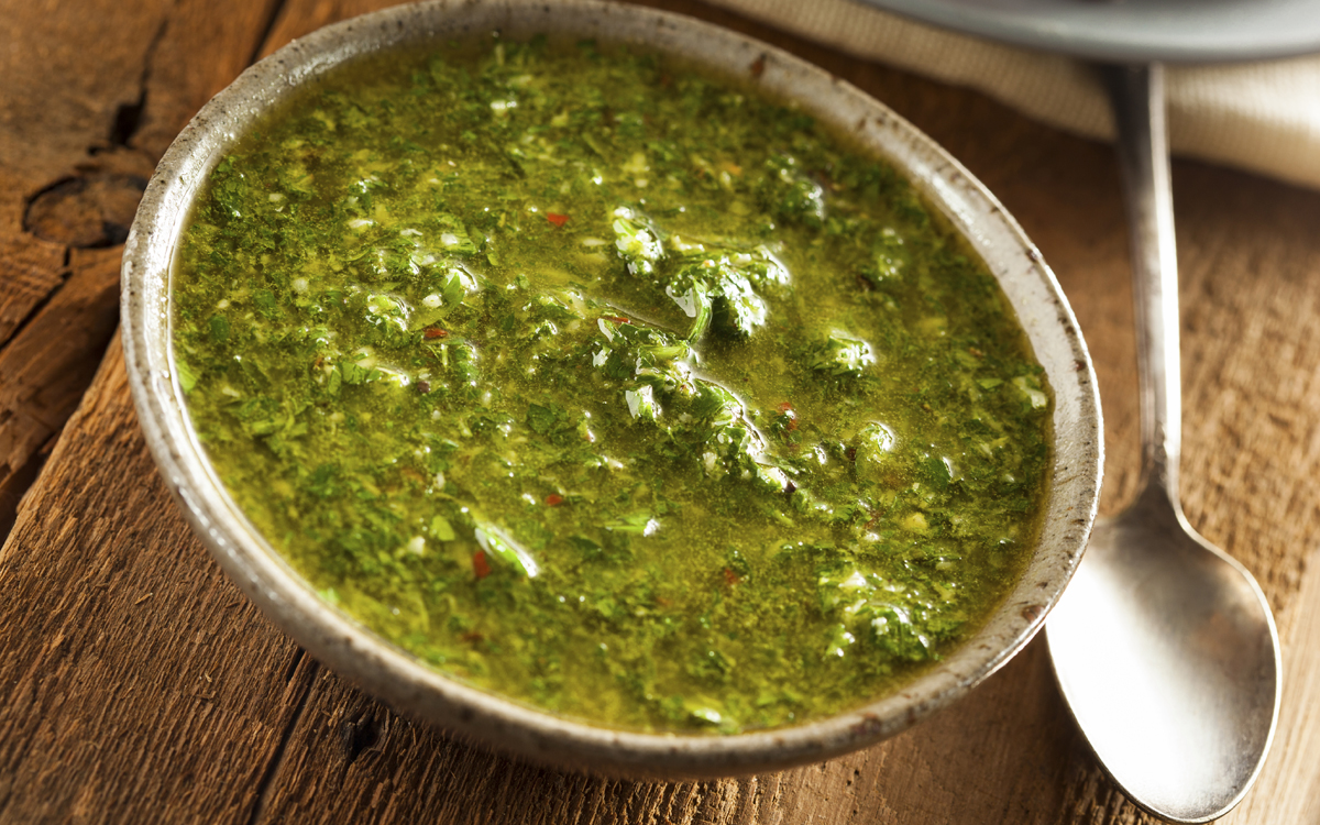 Salsa chimichurri verde