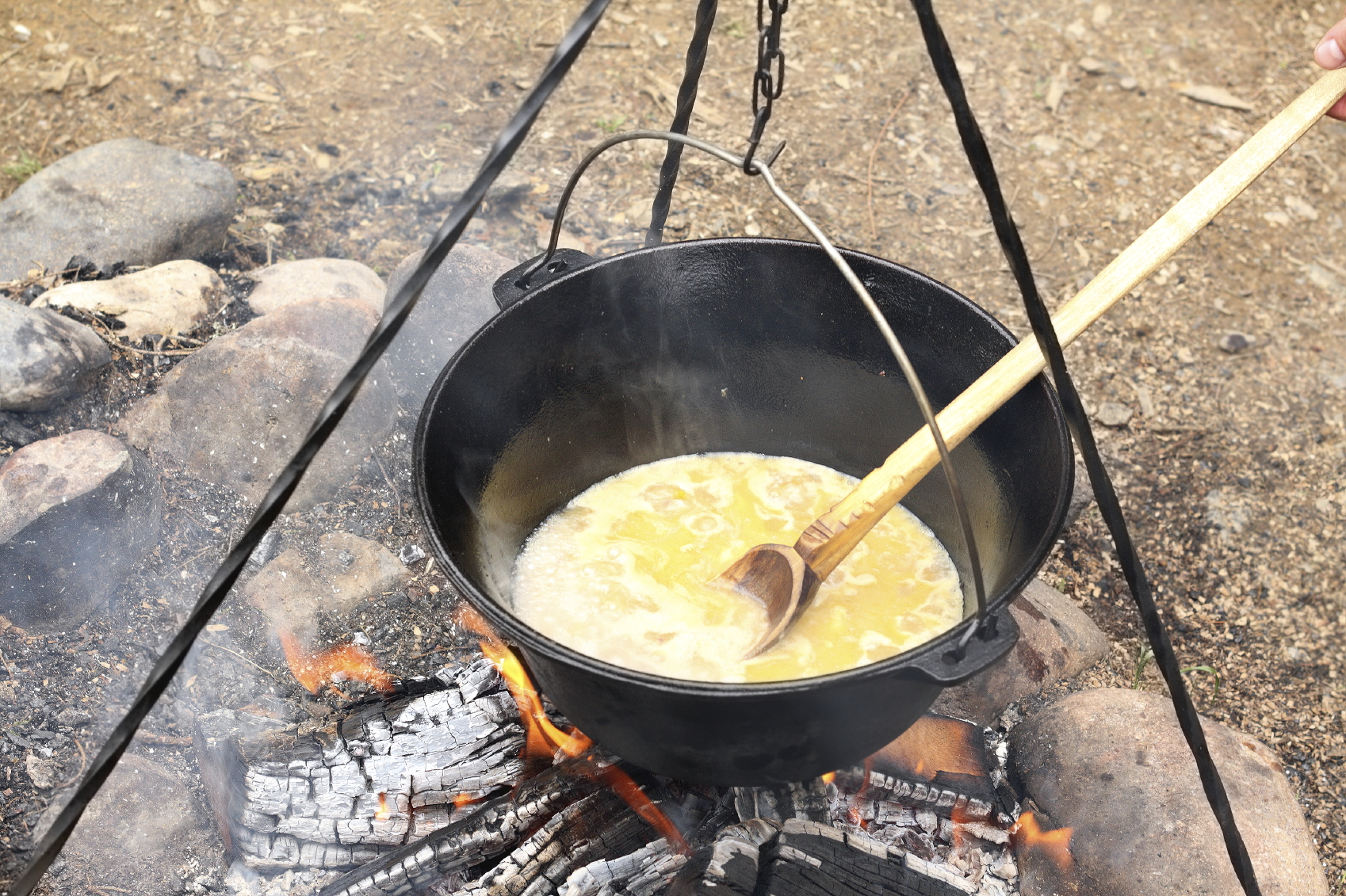 Sopa antigua ligada