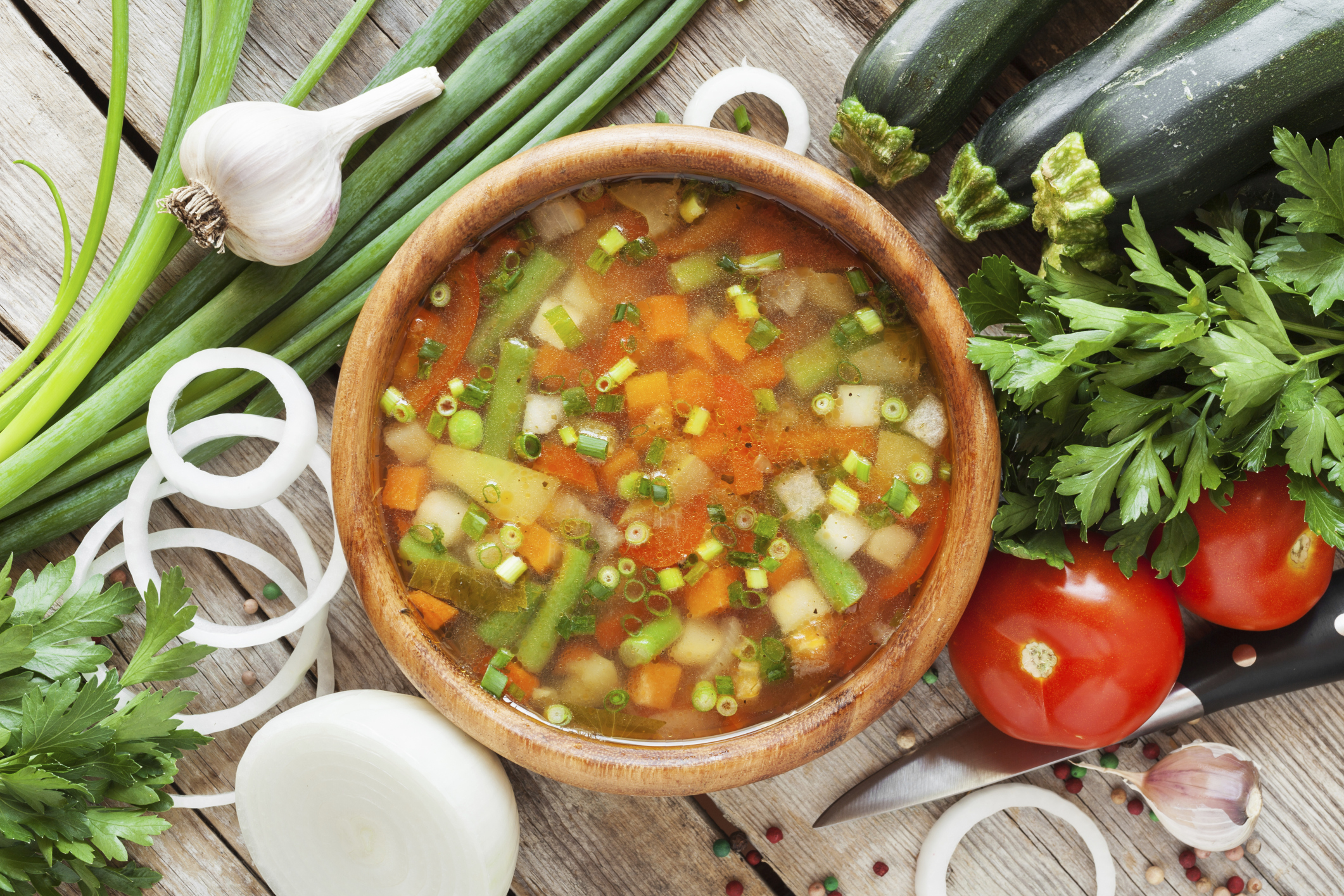 Sopa de Calabacín y Zanahorias