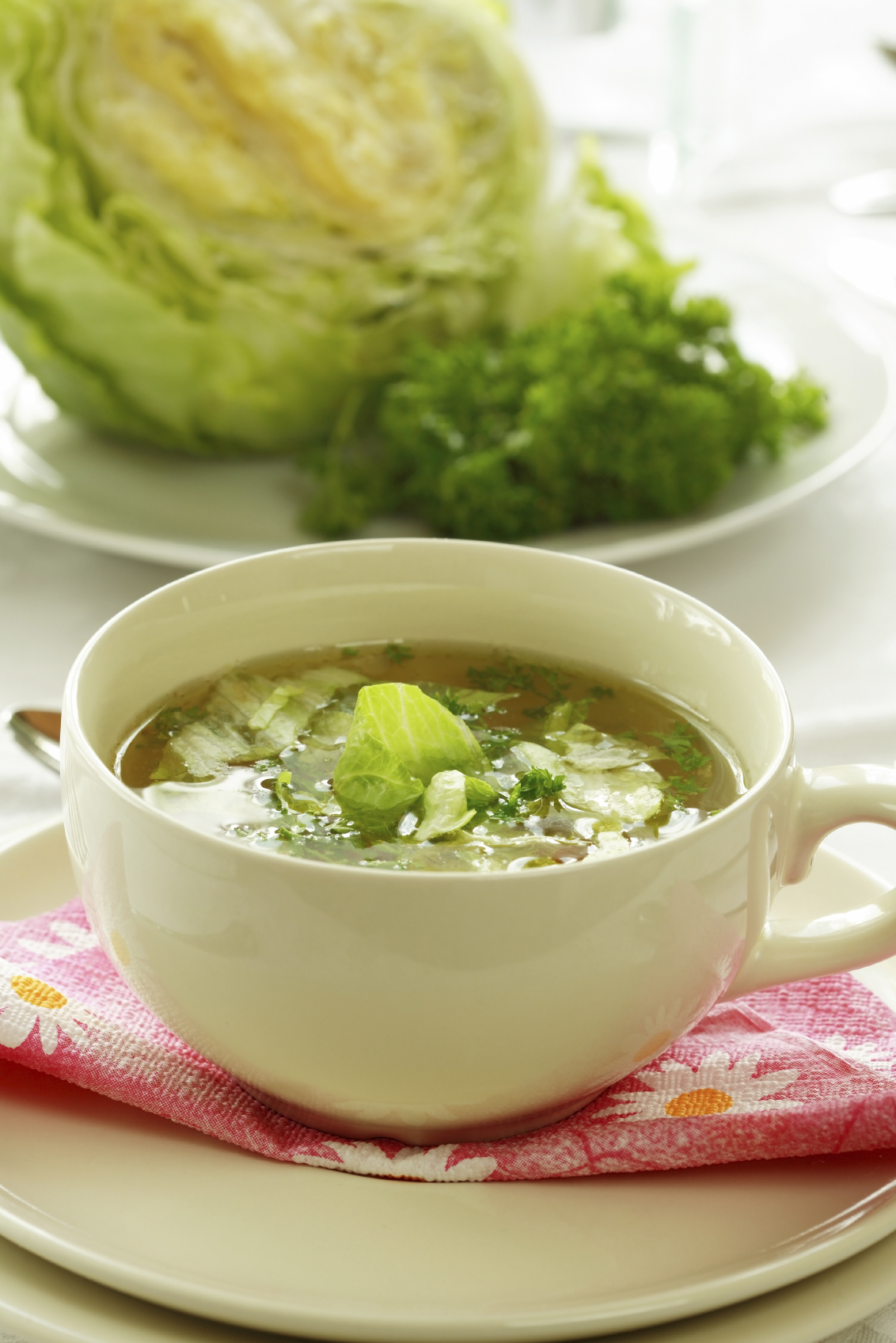 Sopa de col rizada con avena 