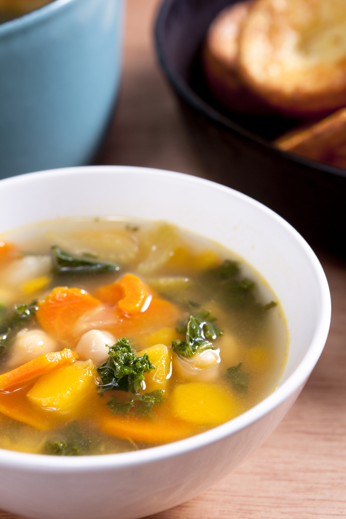 Sopa peruana con vegetales