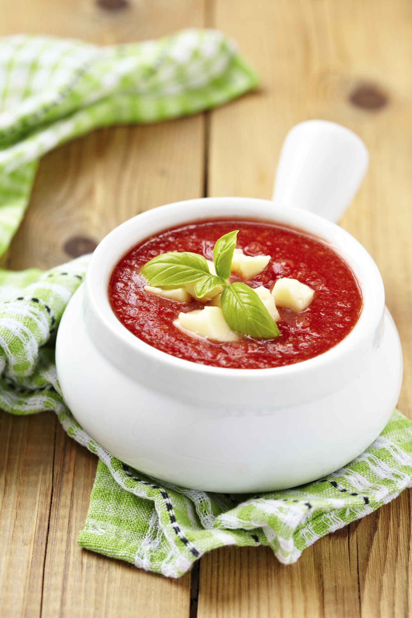 Sopa de tomate con queso Idiazabal