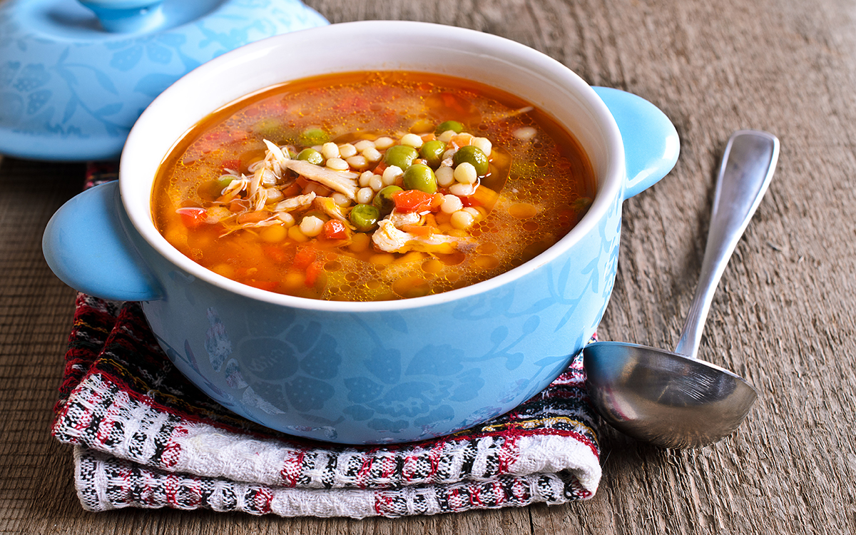 Sopa de pasta y verduras