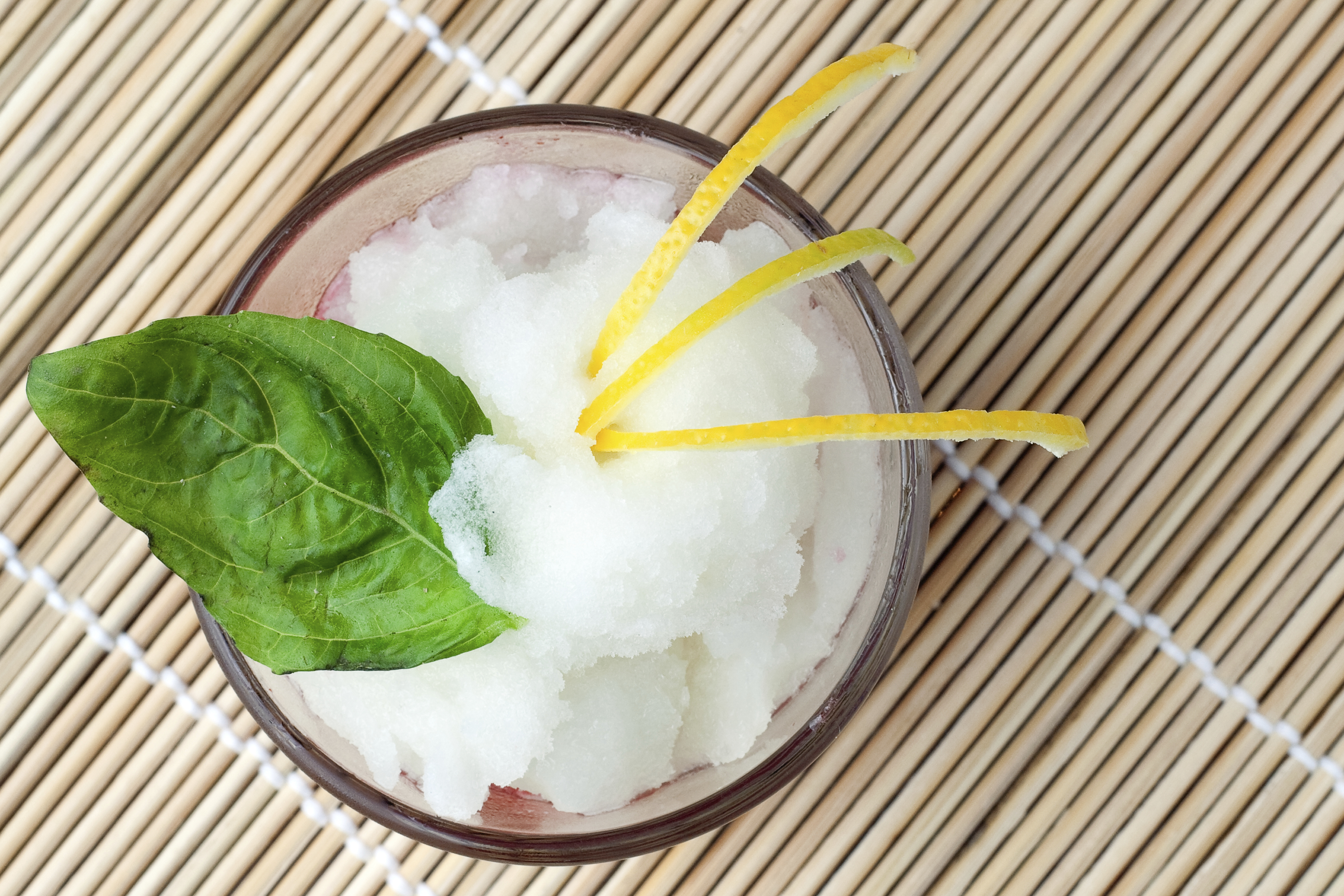 Sorbete de limón sin alcochol