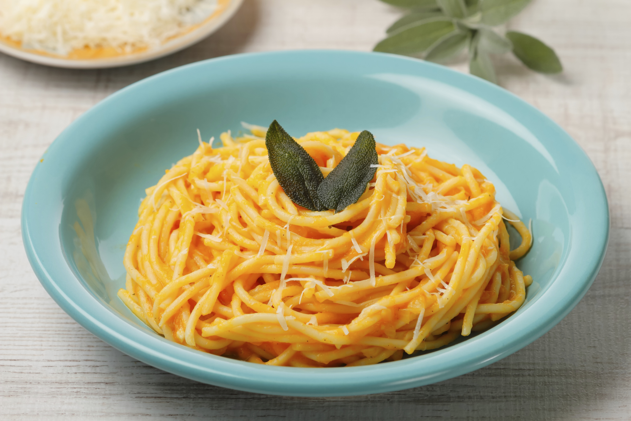 Espaguetis con calabaza