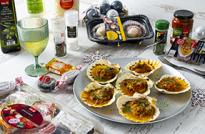 Vieiras con jamón
