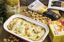 Cardo gratinado con almendras