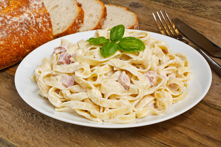 Tagliatelle a la carbonara