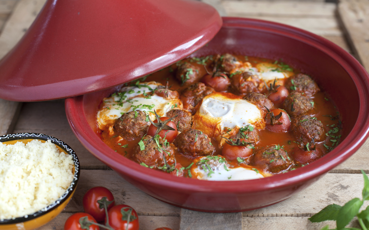 Tajine de kefta y huevo